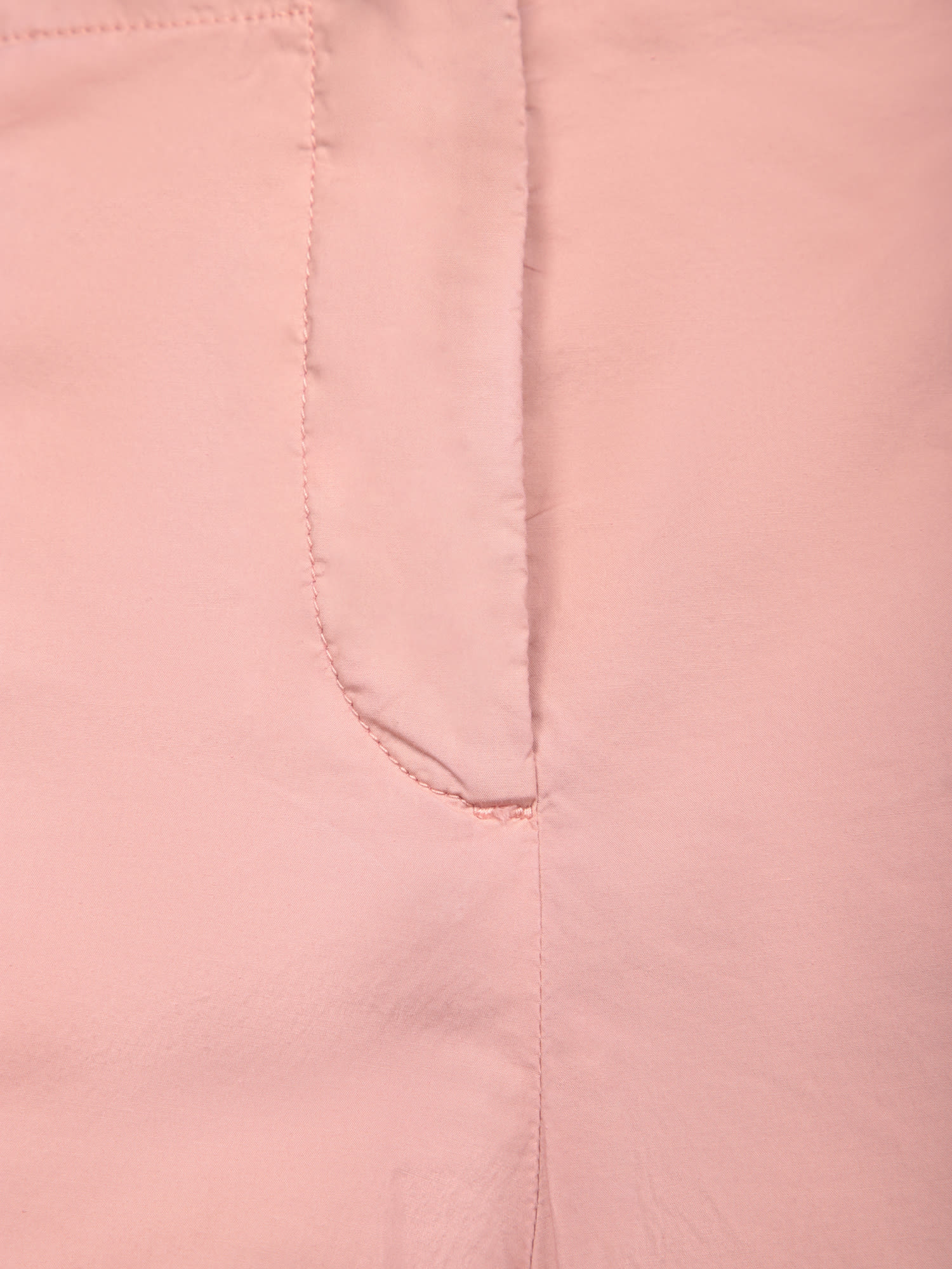 Incotex High-waisted Wide-leg Trousers In Refined Cotton Poplin In Pink