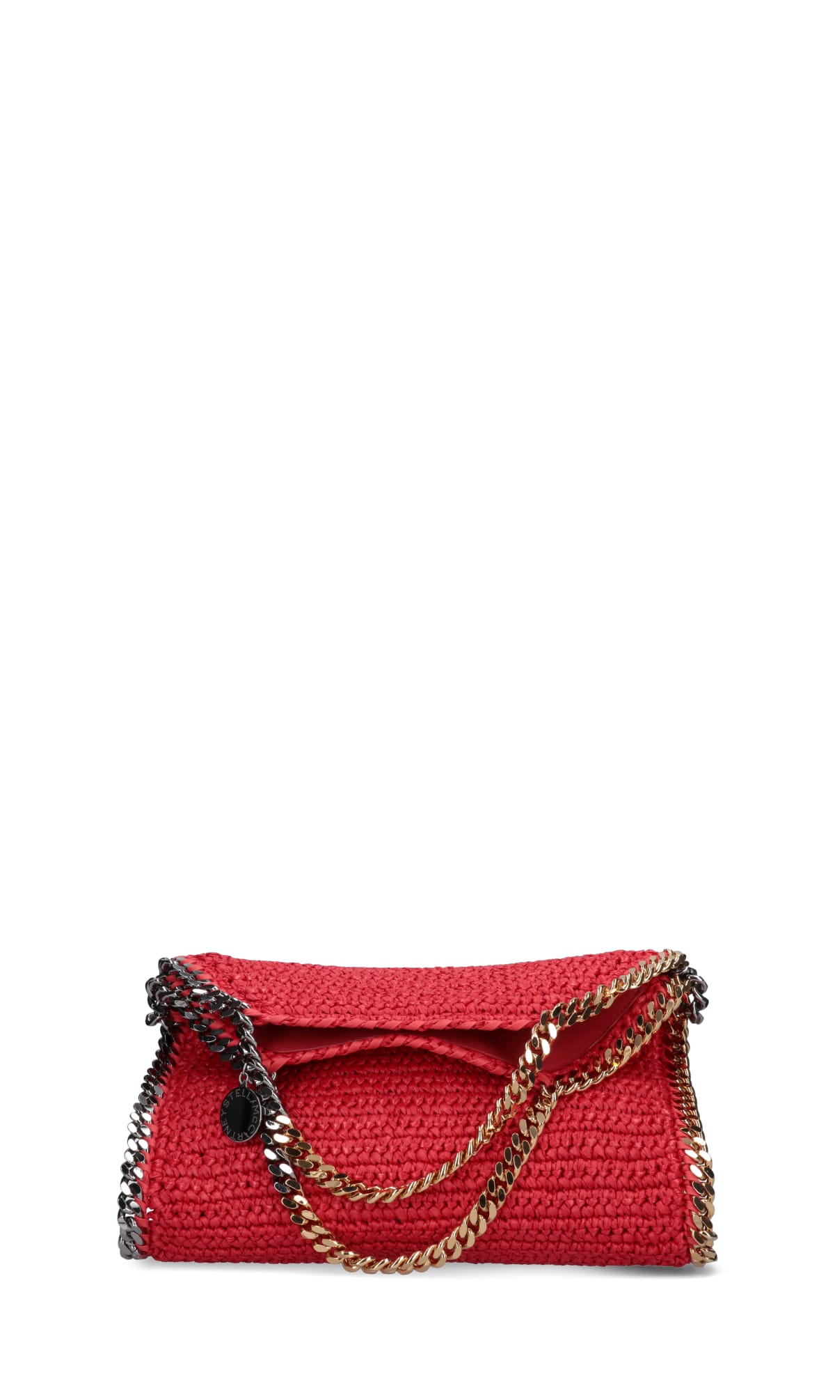 'falabella' Crochet Tote Bag In Red