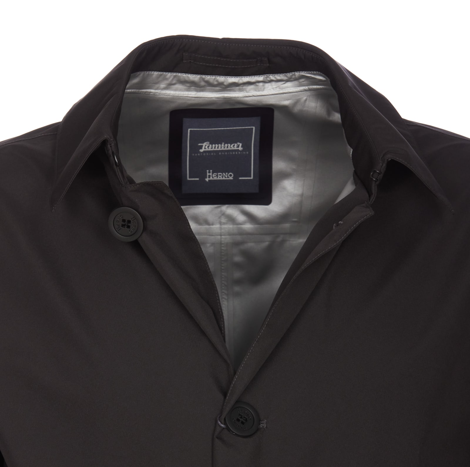 Shop Herno Gore-tex Paclite Laminar Raincoat In Grey