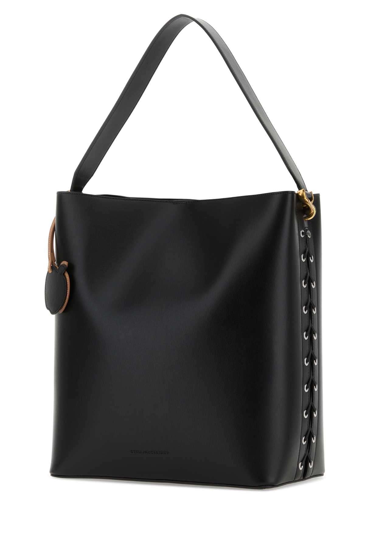 Shop Stella Mccartney Black Uppealâ ¢ Frayme Shopping Bag