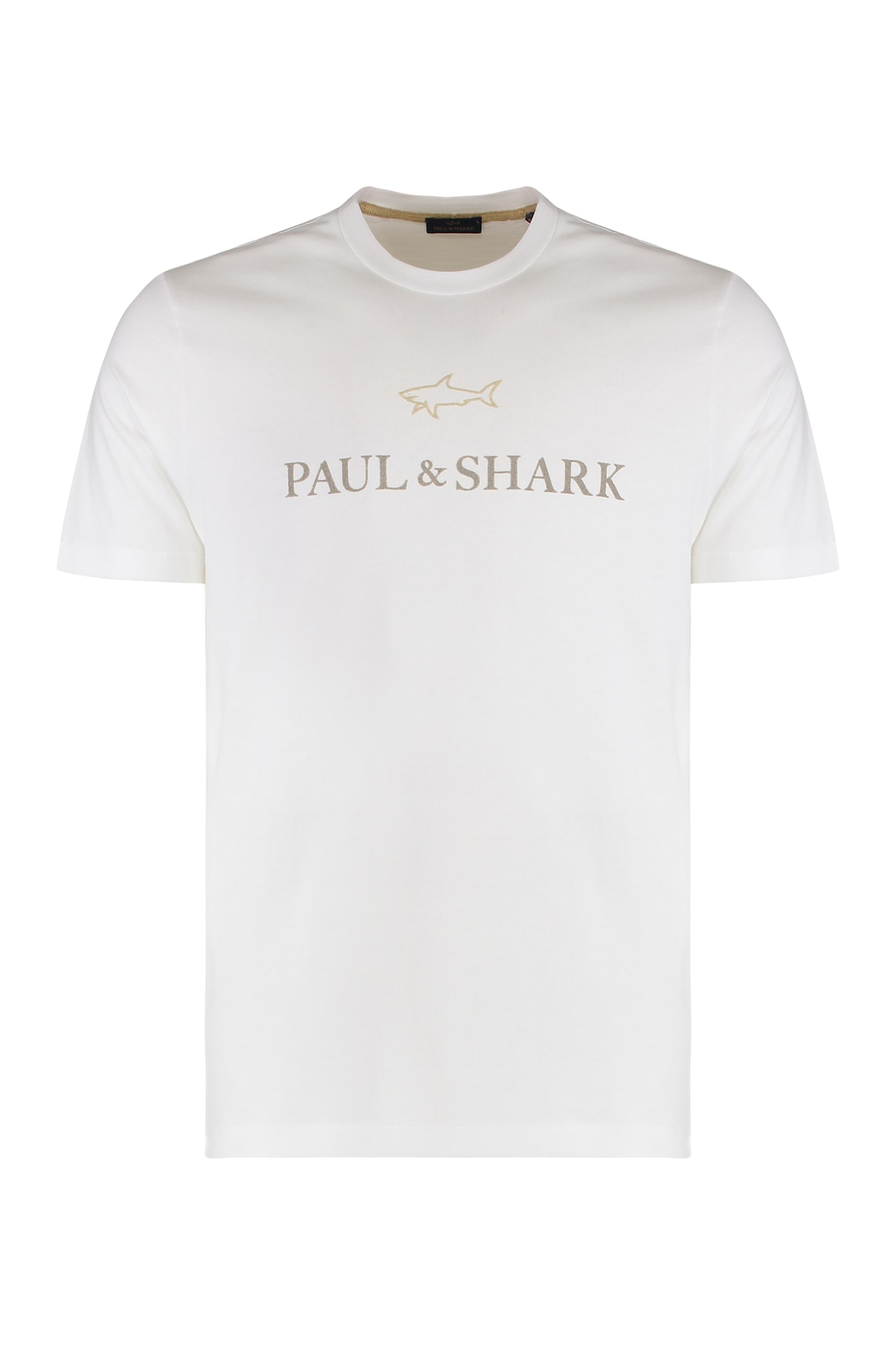 Paul&shark Cotton T-shirt With Logo In White