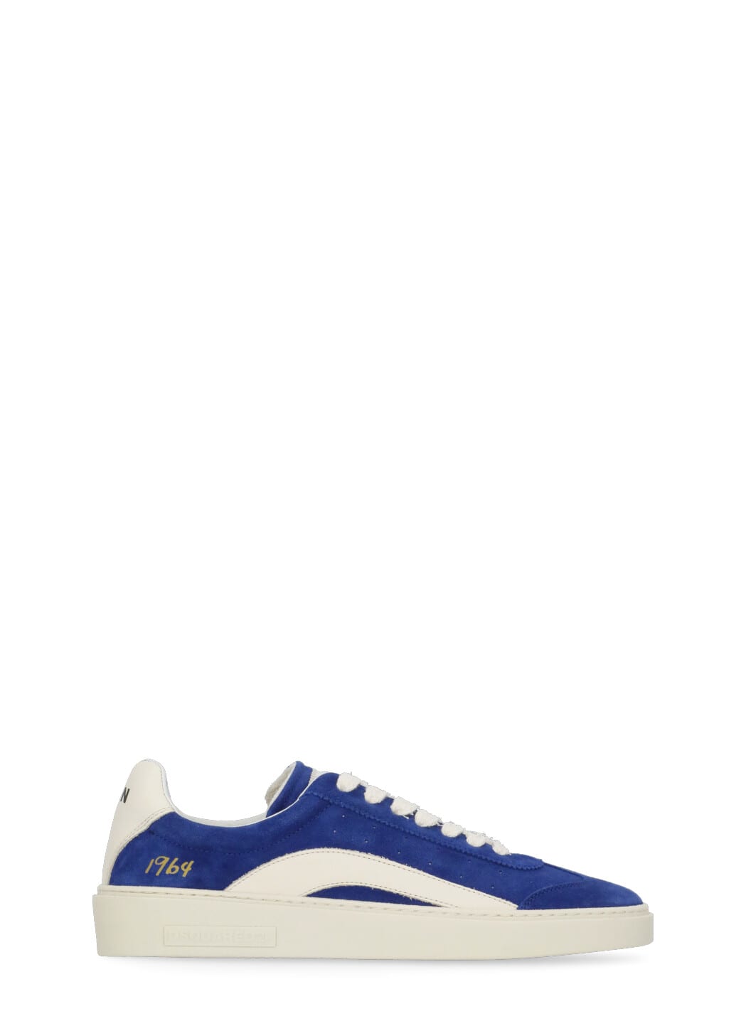 Dsquared2 Suede Leather Low-top Sneakers In Blue