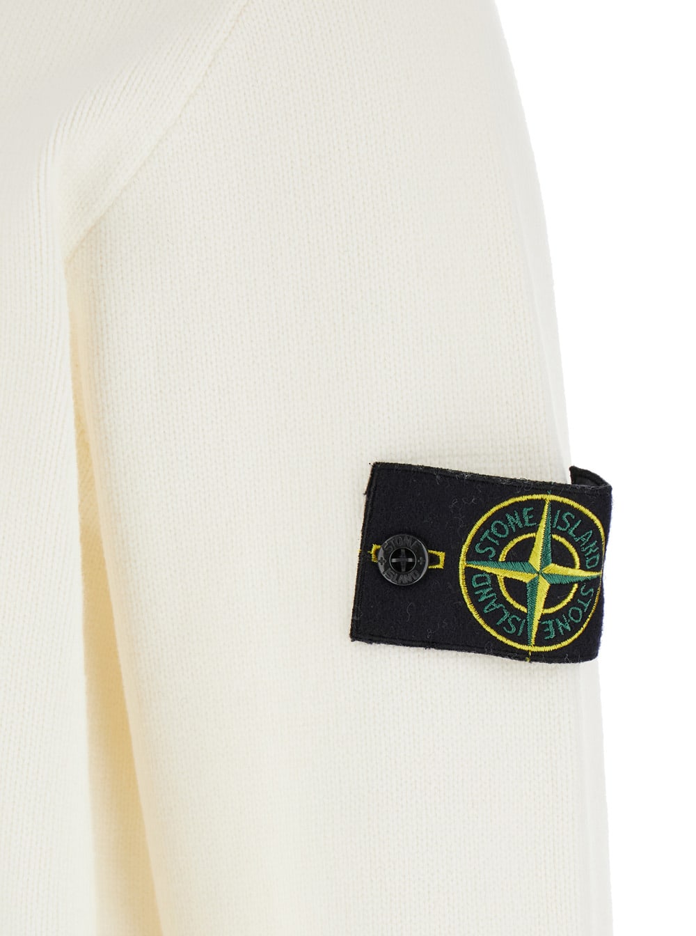 Shop Stone Island Cotone Invernale In White