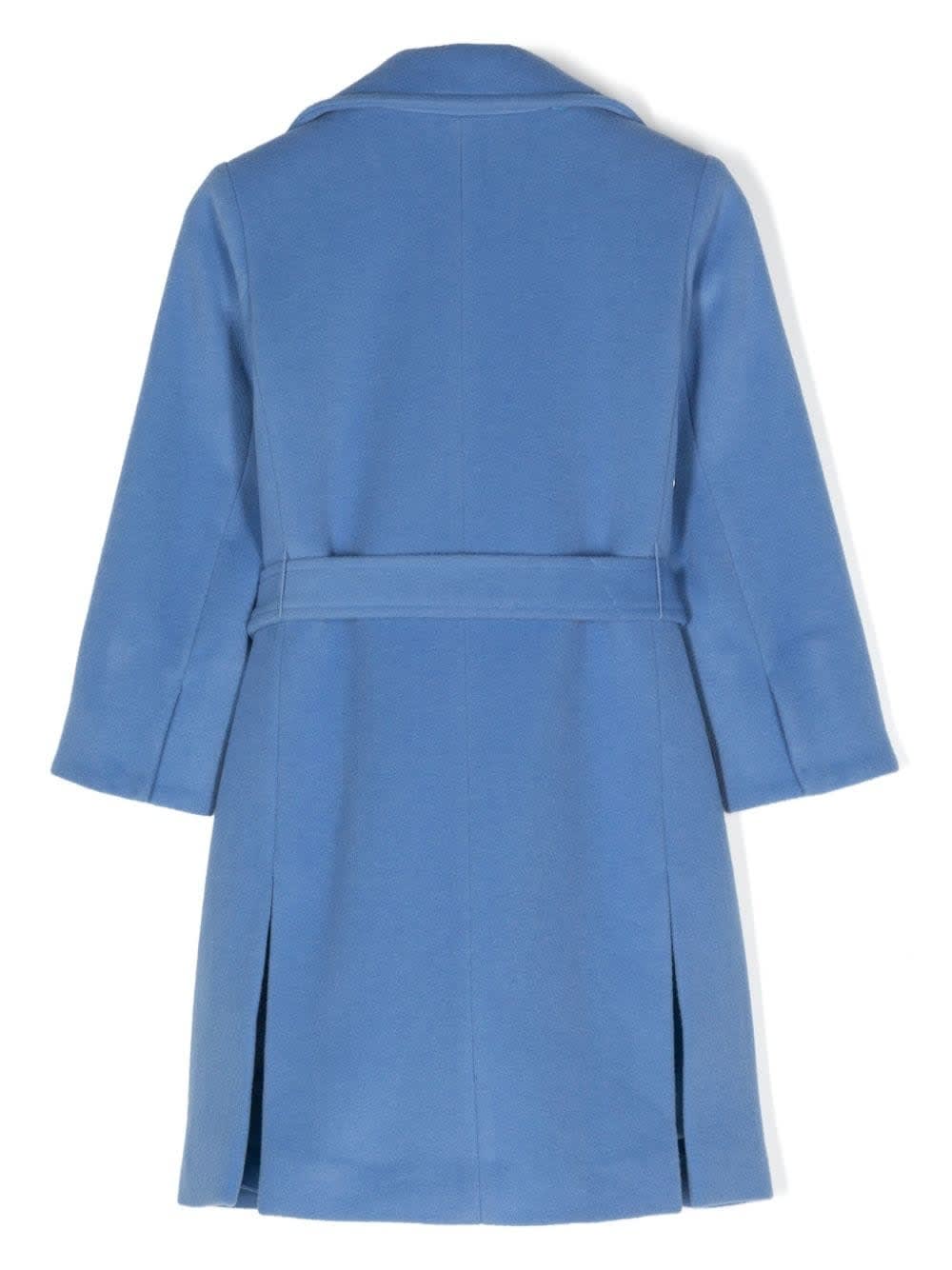 Shop Max&amp;co. Light Blue Wool Runaway Coat