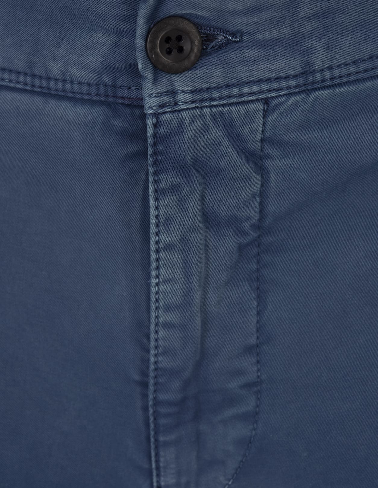 Incotex Blue Stretch Gabardine Slim Fit Trousers