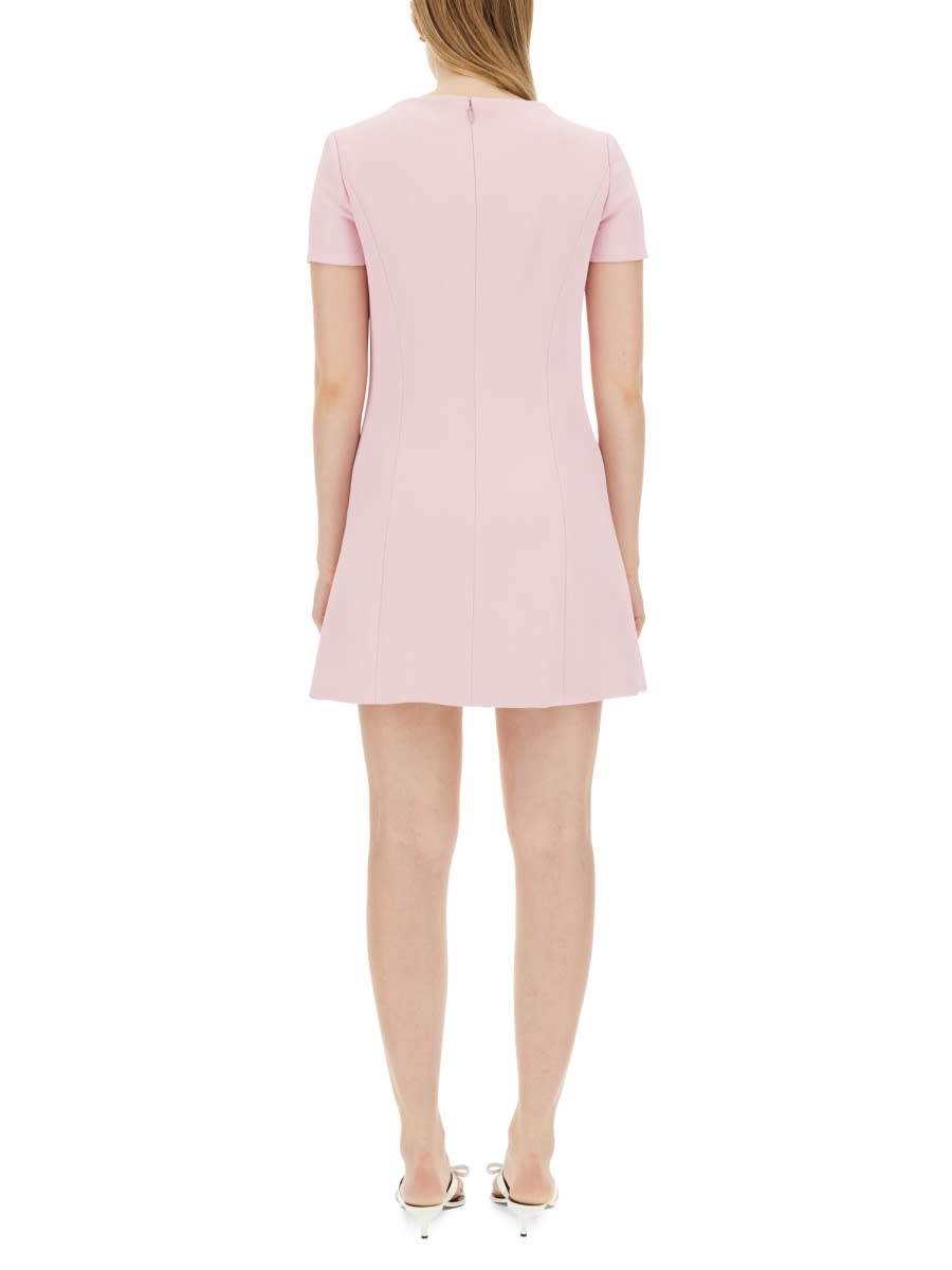 Shop Versace Medusa 95 Short-sleeved Mini Dress In Pink