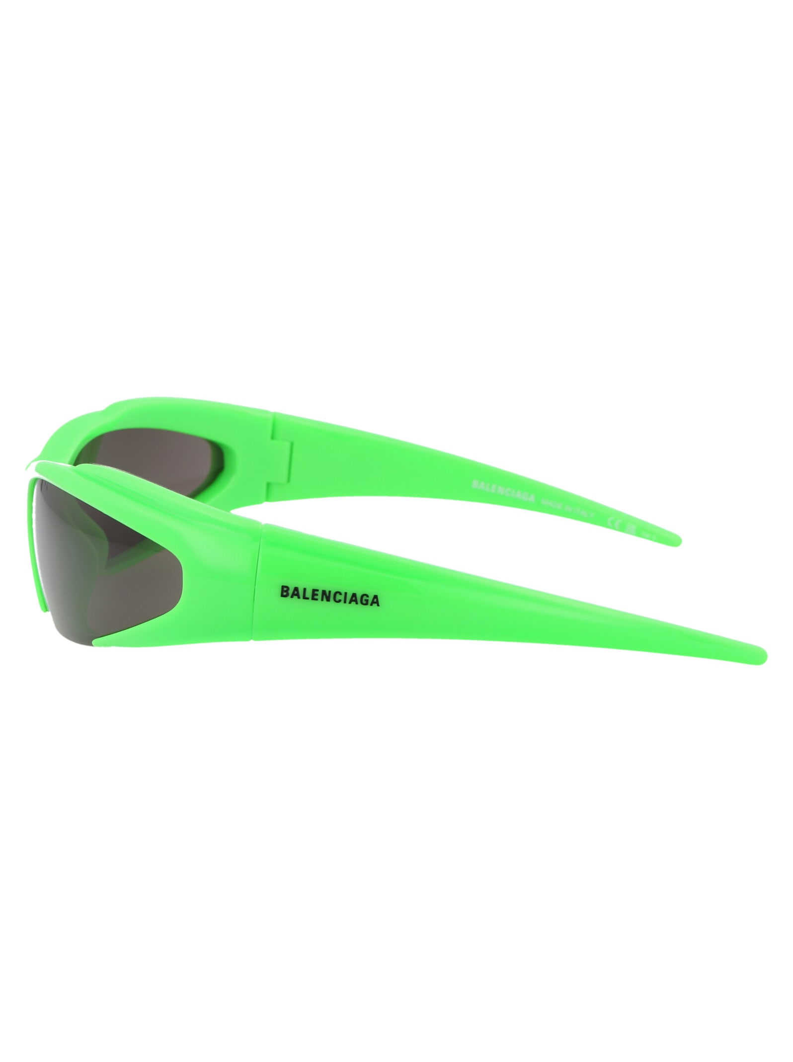 Shop Balenciaga Bb0253s Sunglasses In 005 Green Green Grey
