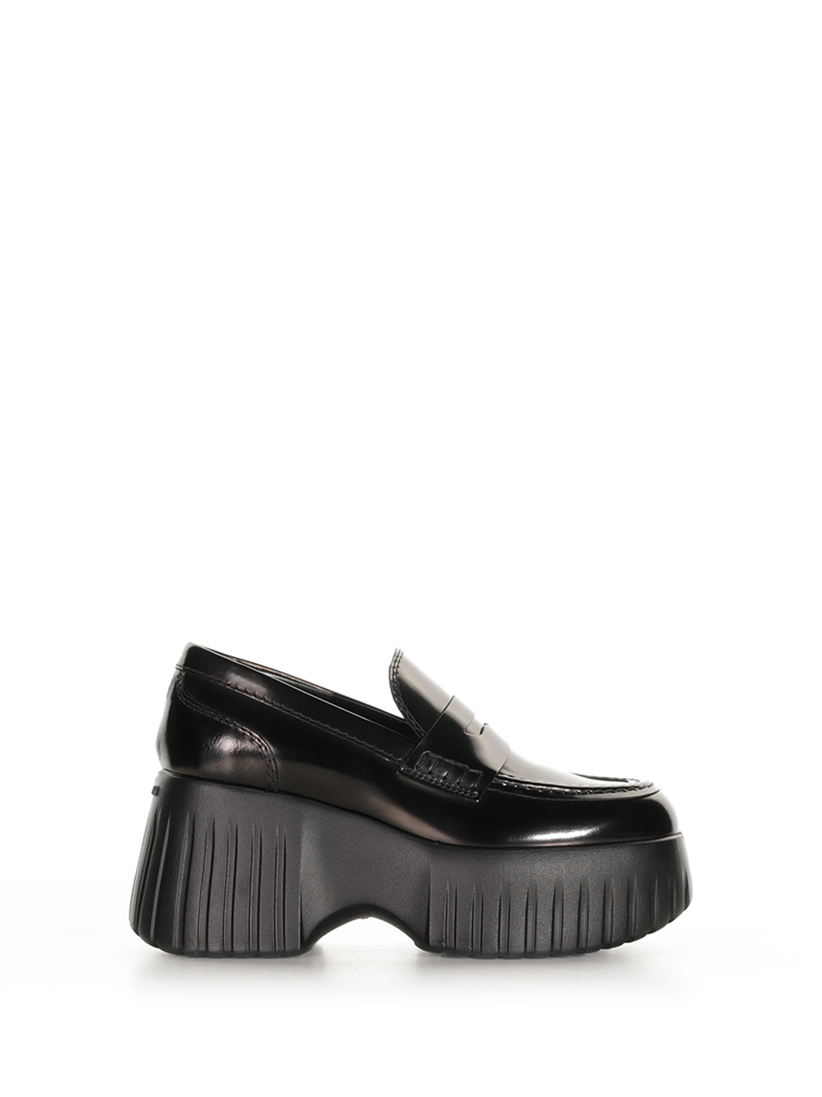 H-stripes Wedge Loafers