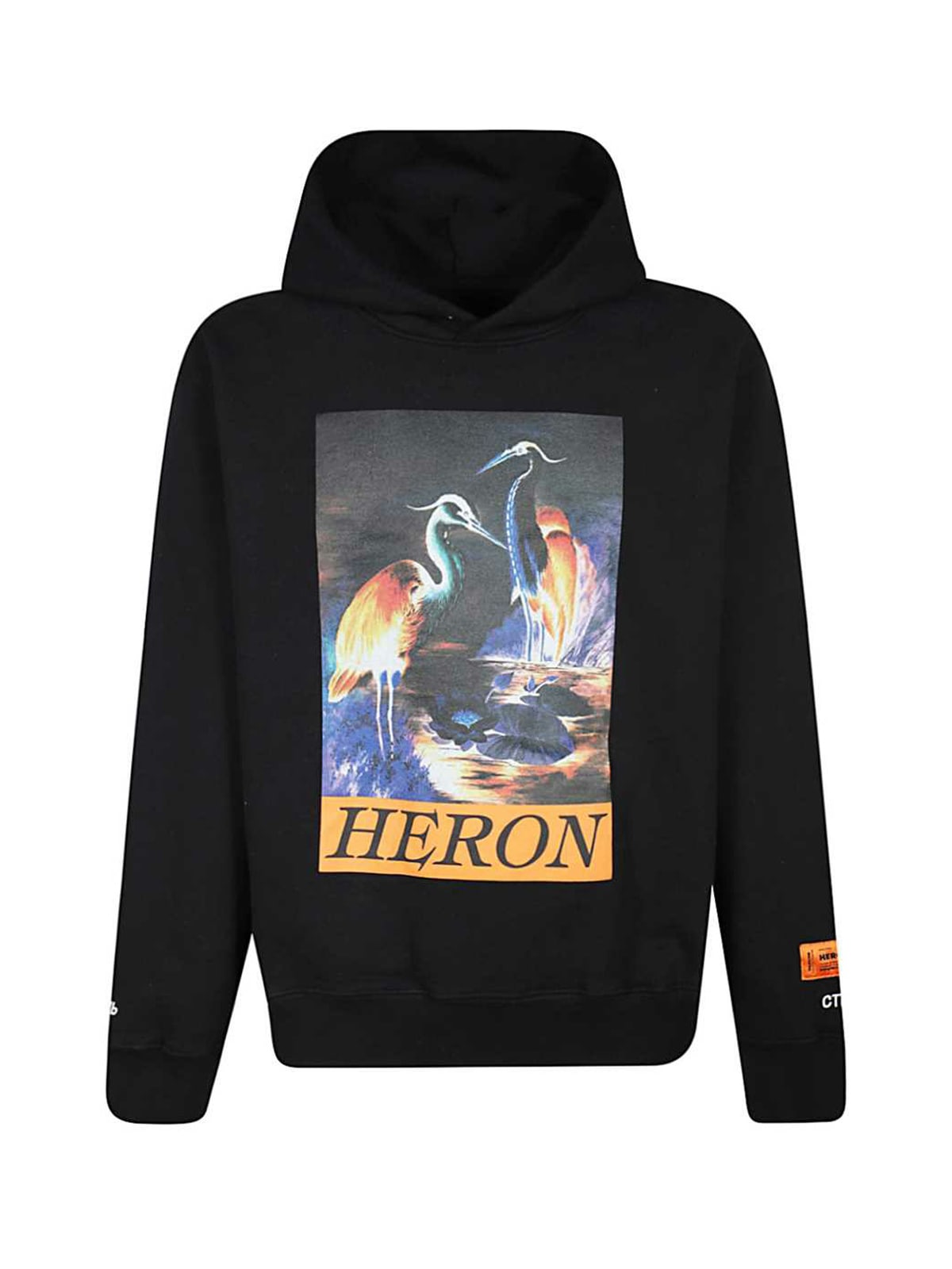Heron Preston Hoodie Plain Heron Times Onyx In Black Orange | ModeSens