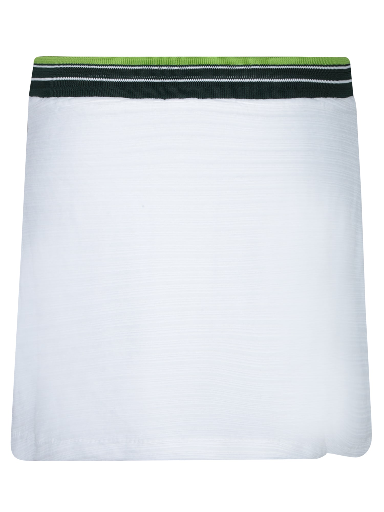 Casablanca Textured Fabric Tennis Skirt With Drawstring Waist