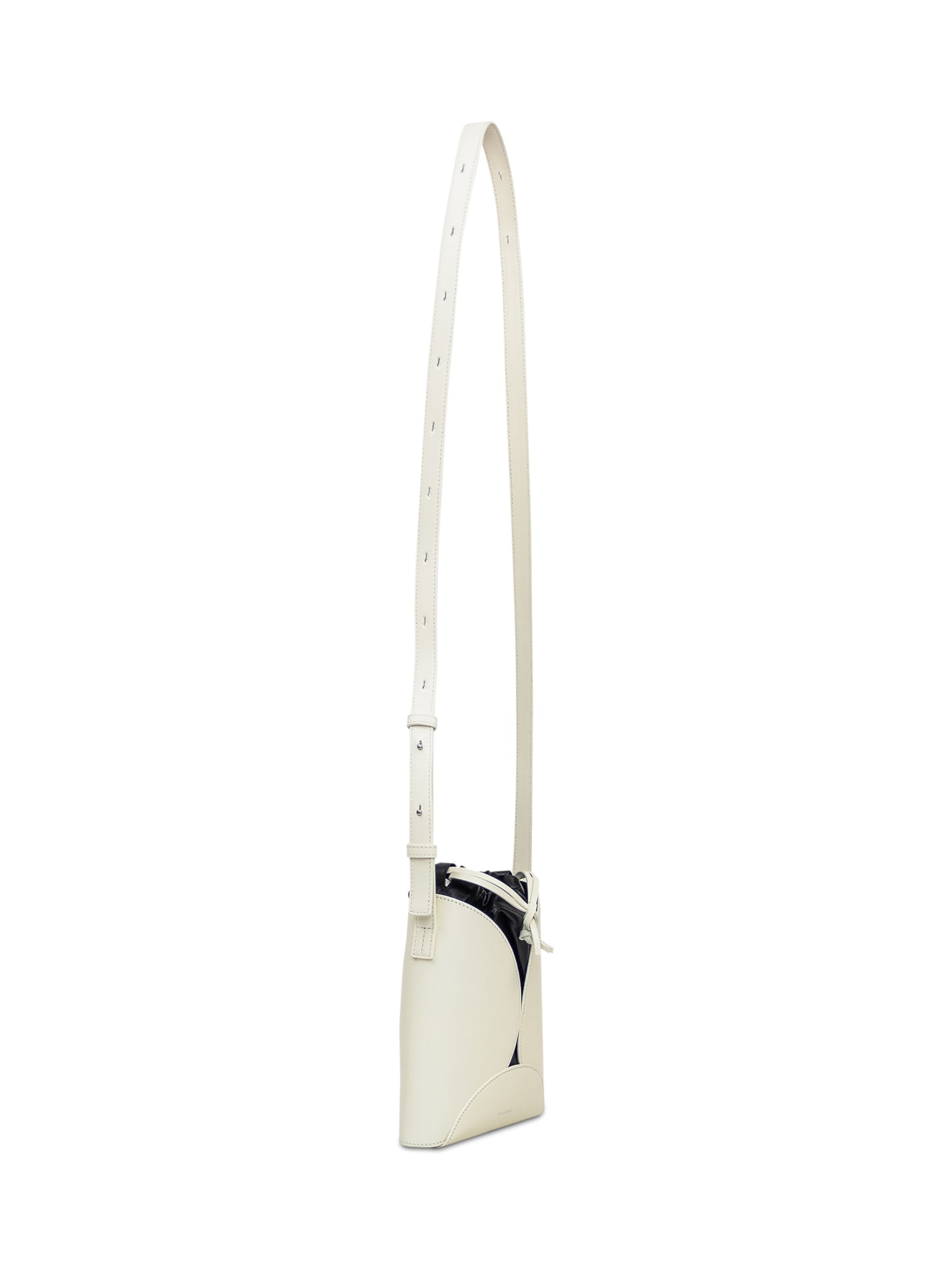 Shop Jil Sander Ellipse Bag In Eggshell