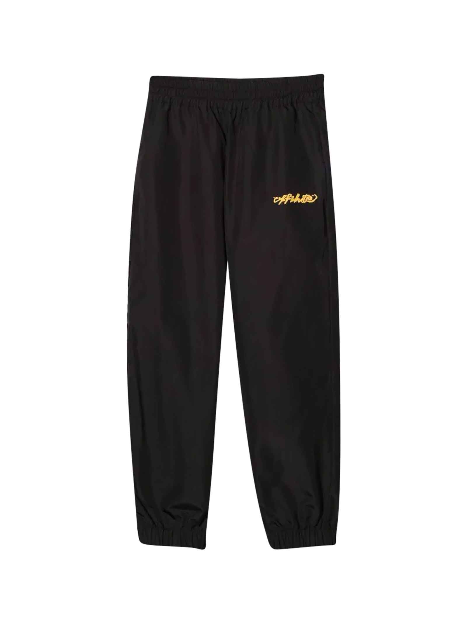 Off-White Black And Yellow Trousers
