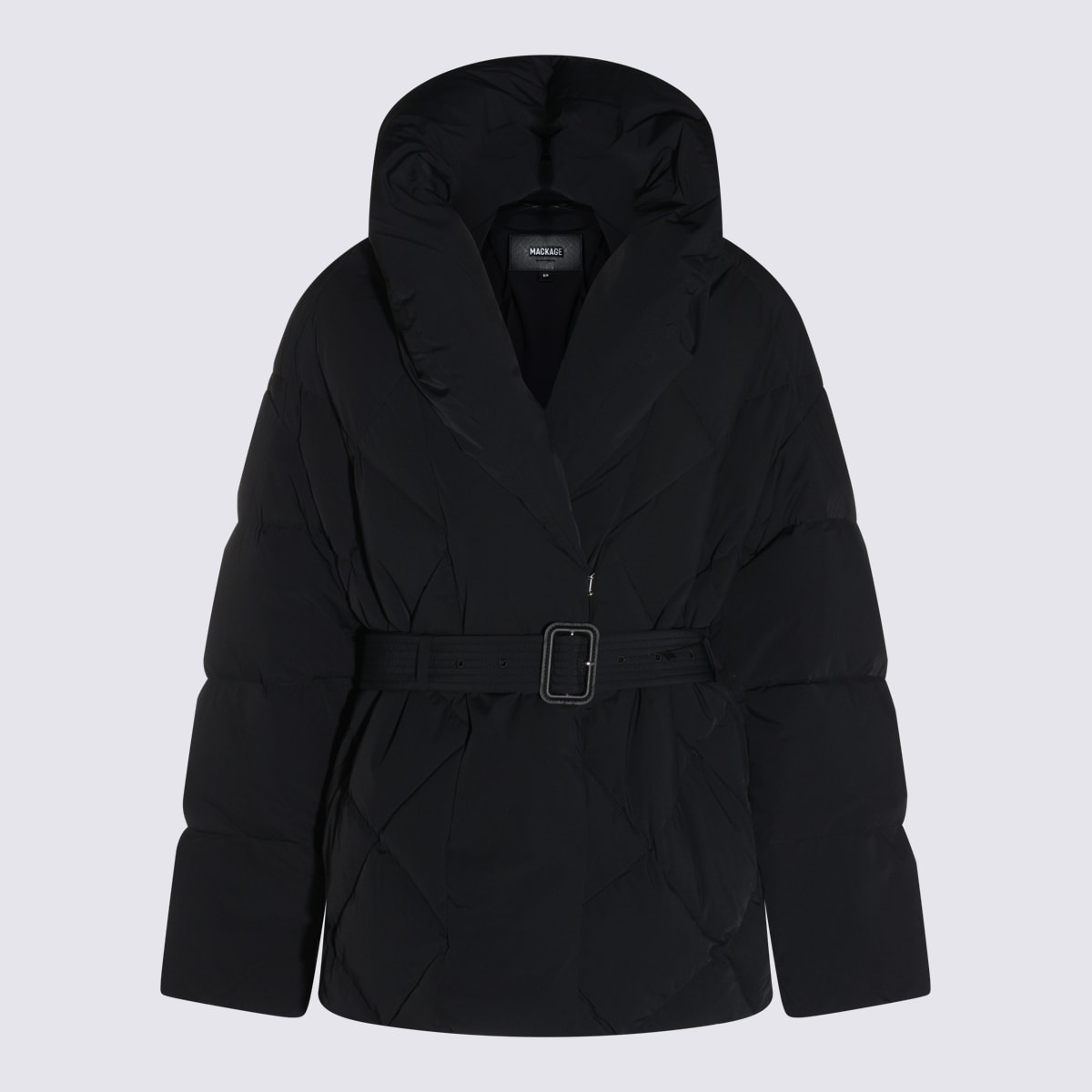 Mackage Coats Blacks And Greys In Black