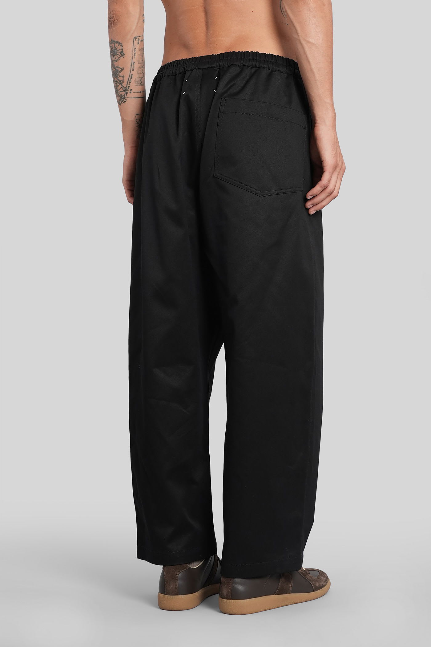 Maison Margiela Tailored Twill Trousers Featuring Pleated Front In Multi