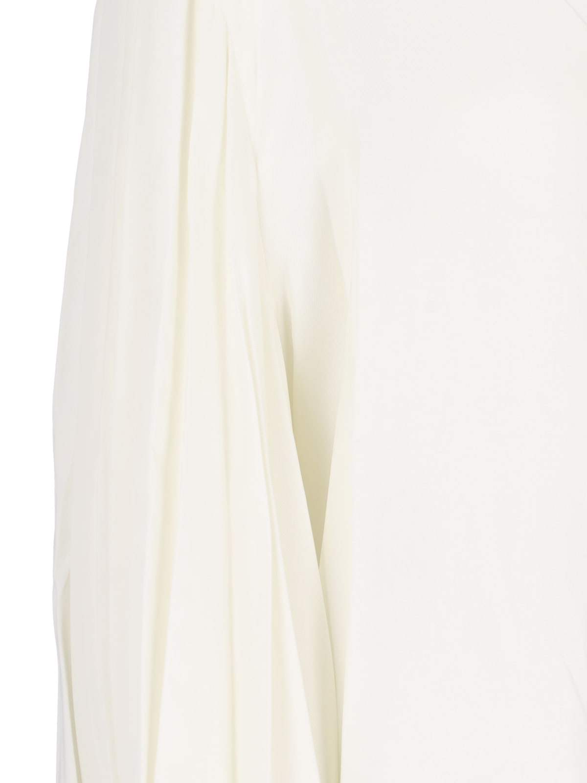 Shop Khaite The Bam Top Pleated Shirt In Crema