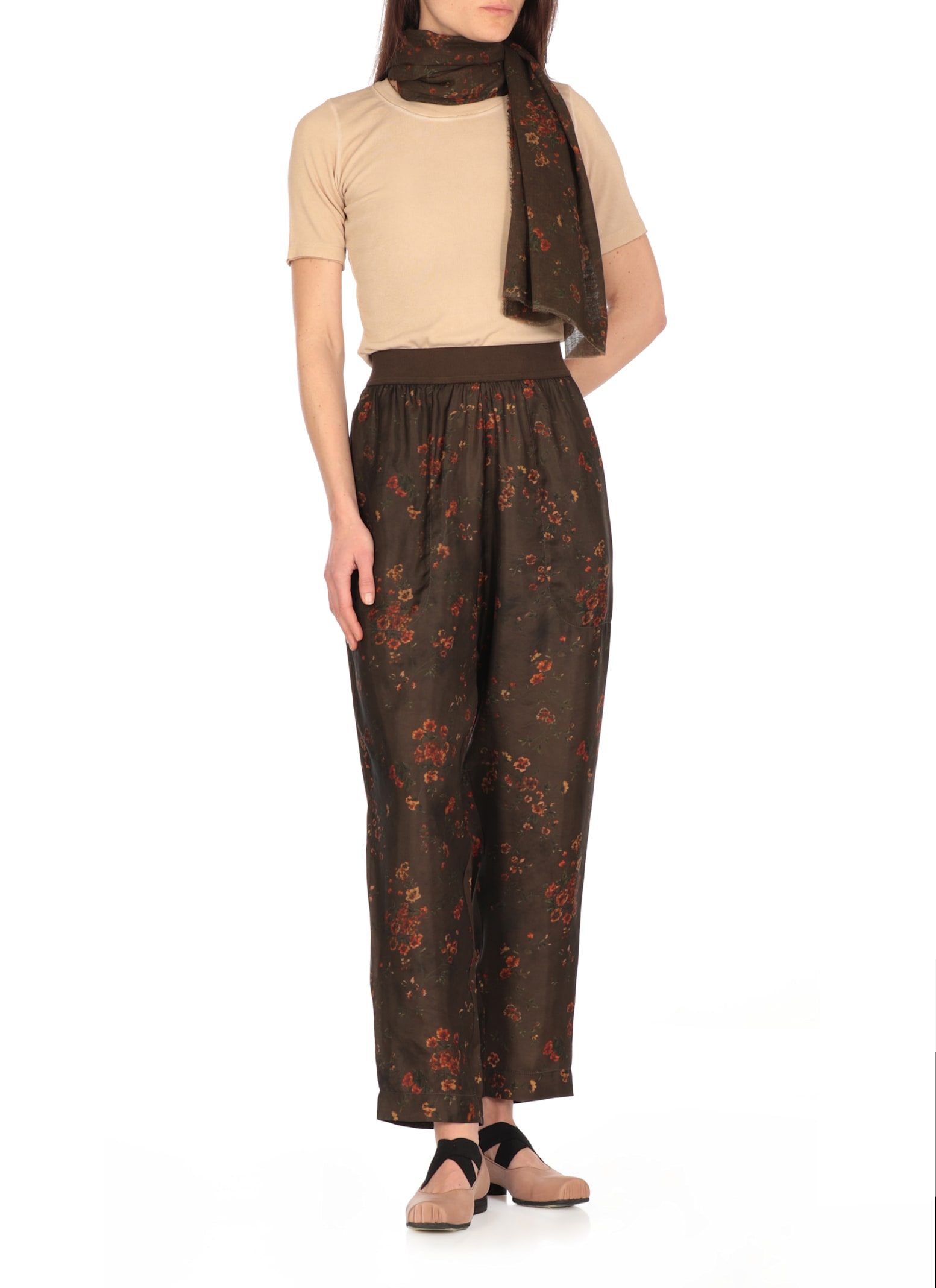 Uma Wang Palmer Baggy-fit Pants In Brown
