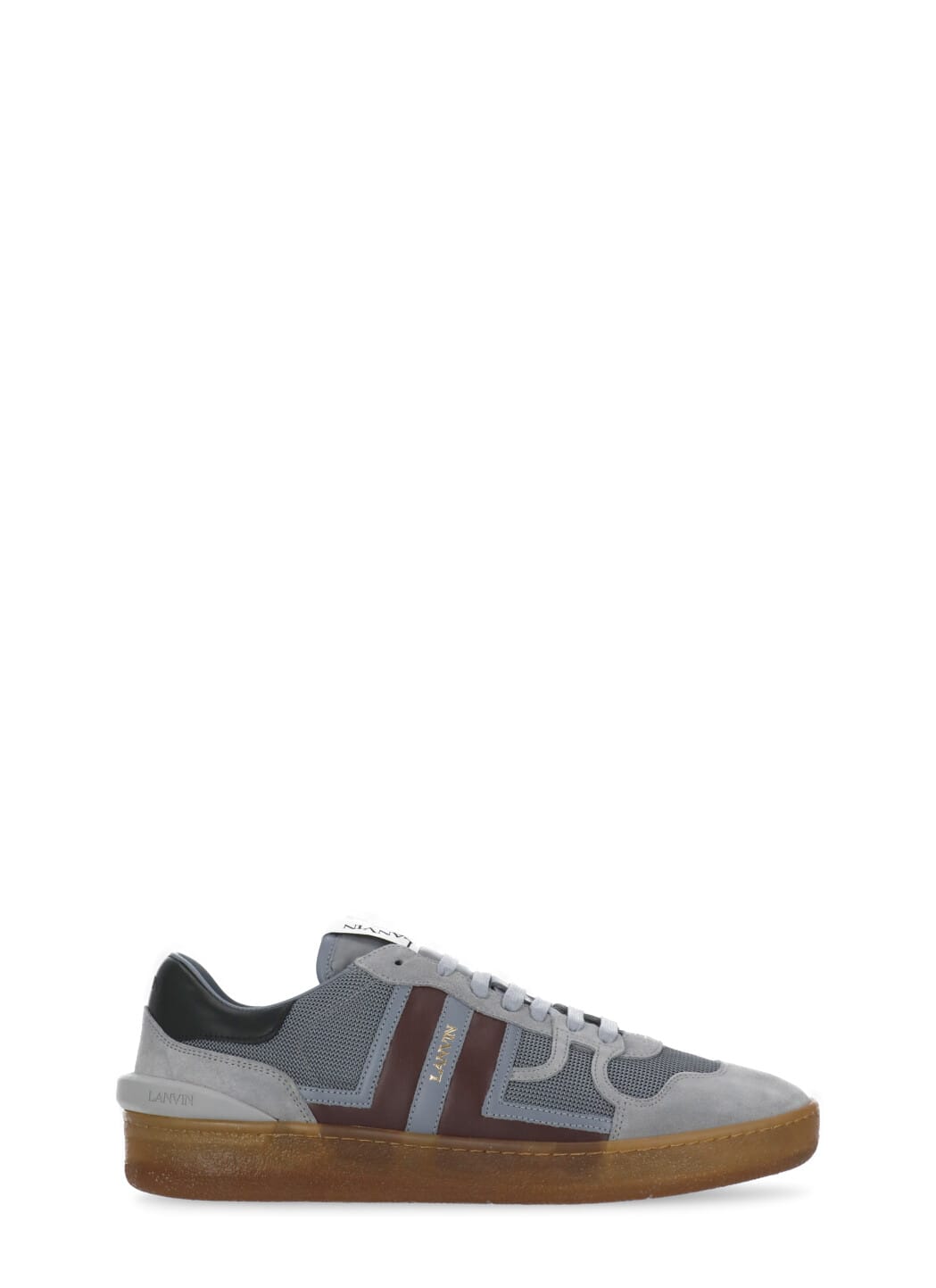 Shop Lanvin Clay Baskets Sneakers In Grey