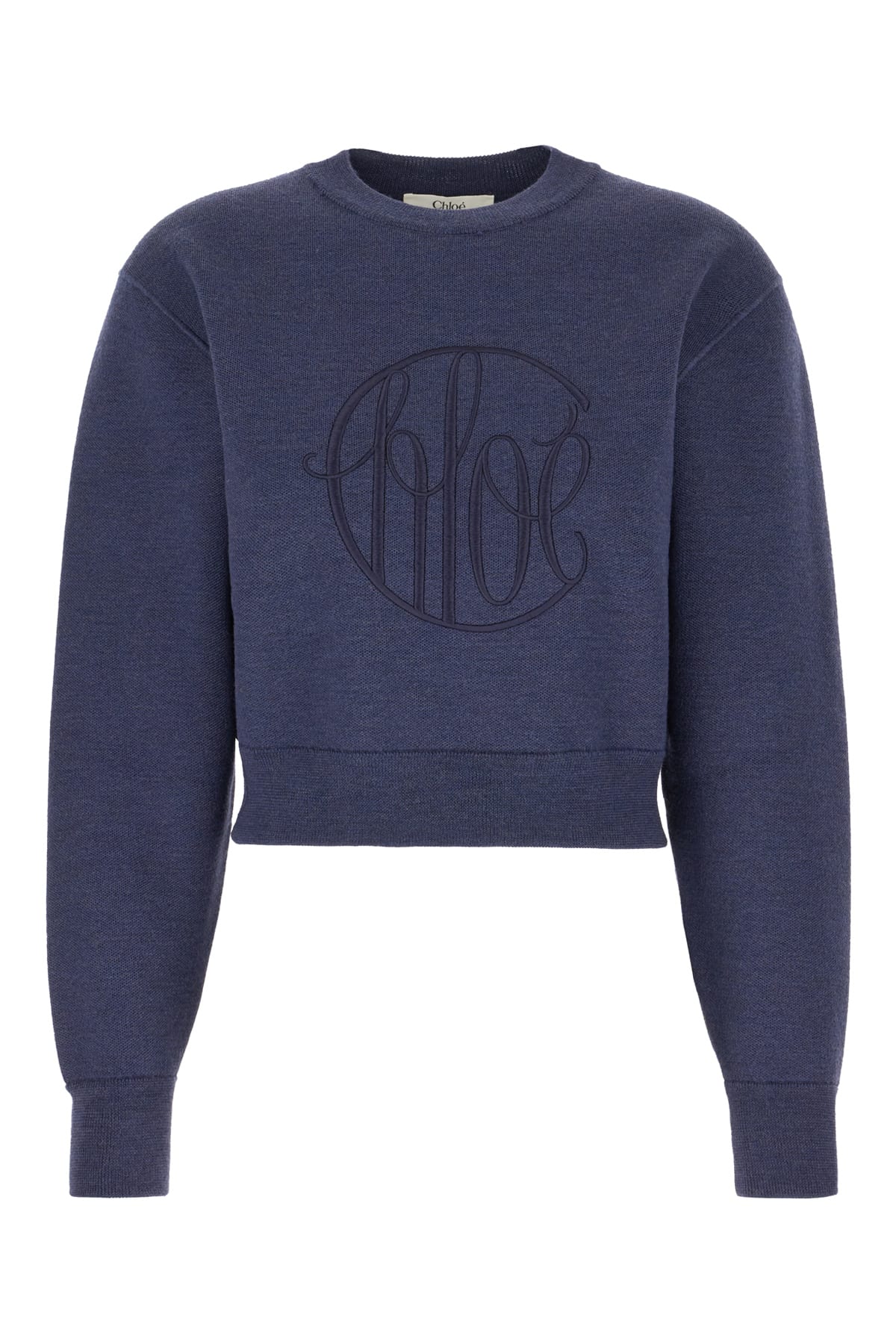 Chloé Navy Blue Linen Sweater - Chloé - Modalova