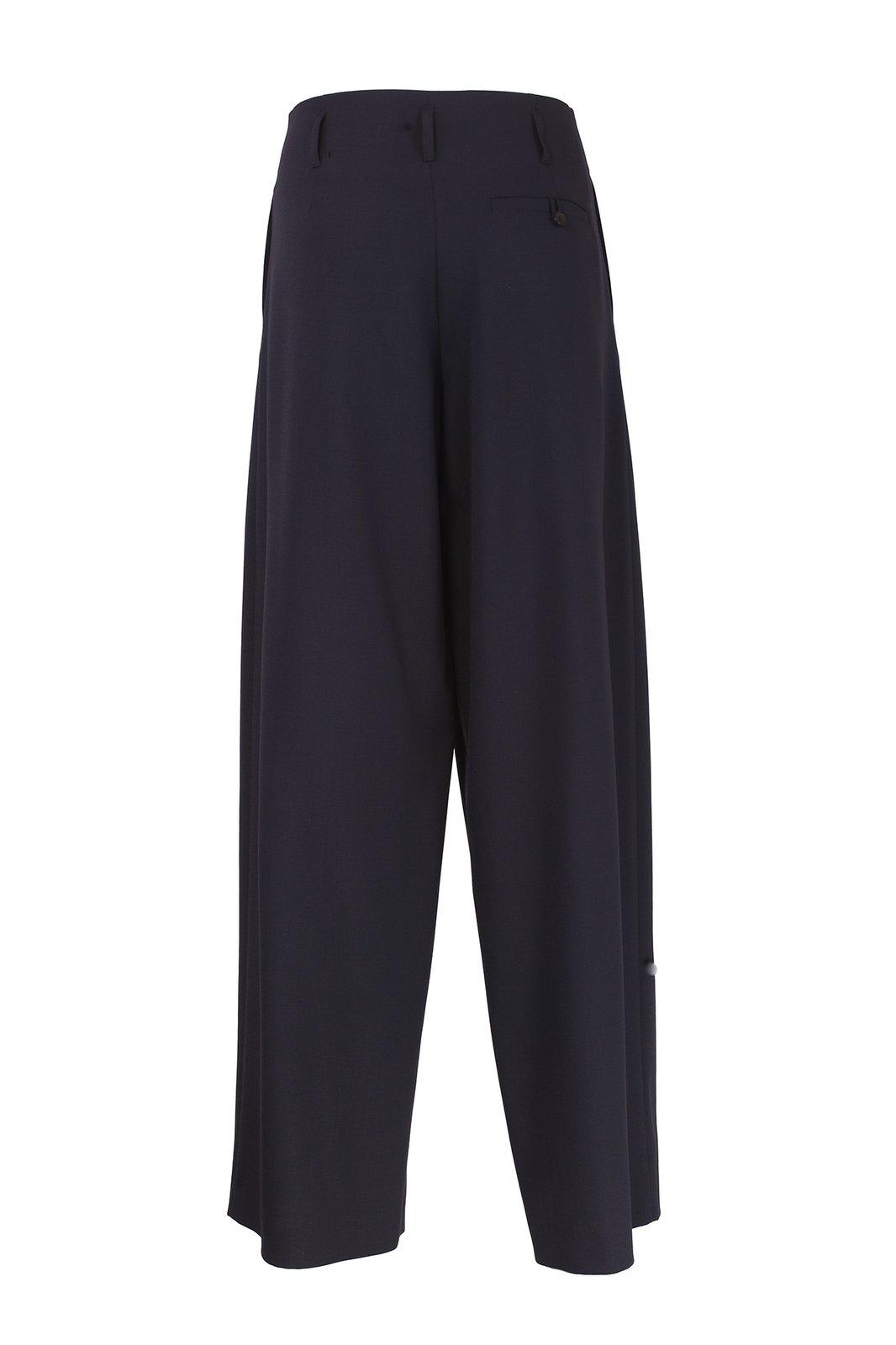 Shop Philosophy Di Lorenzo Serafini High Waist Tailored Trousers In Blue