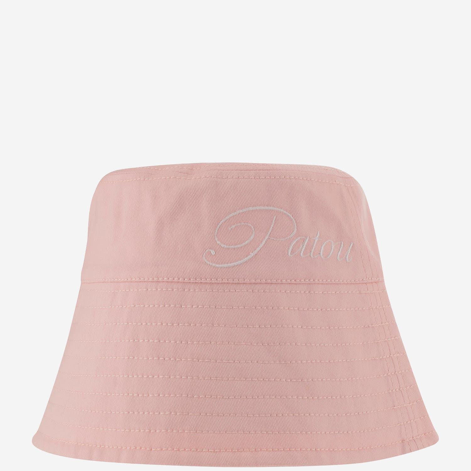 Patou Light Pink Logo-embroidered Bucket Hat In Pink