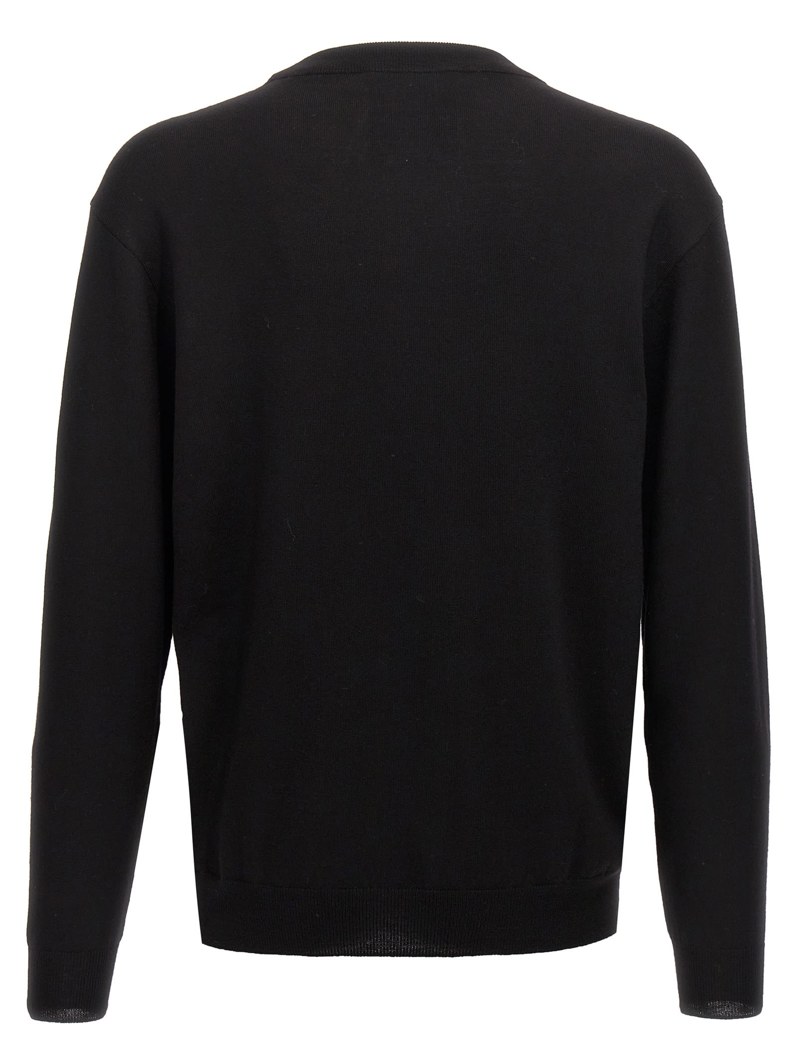 Shop Moschino Teddy Sweater In Black