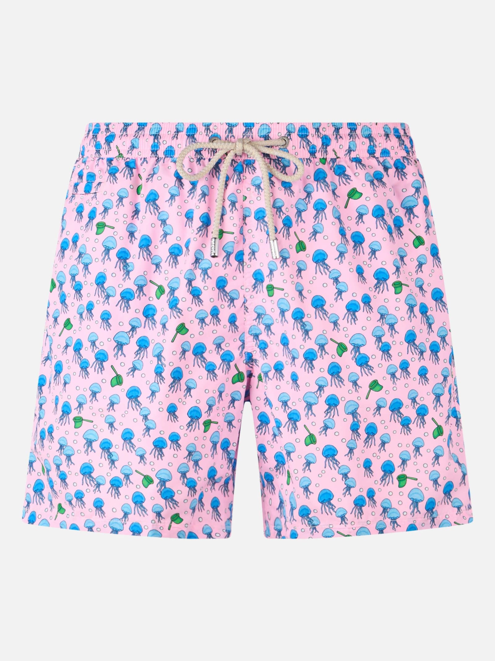 MC2 SAINT BARTH MAN LIGHTWEIGHT FABRIC SWIM-SHORTS LIGHTING MICRO FANTASY WITH JELLYFISHES PRINT