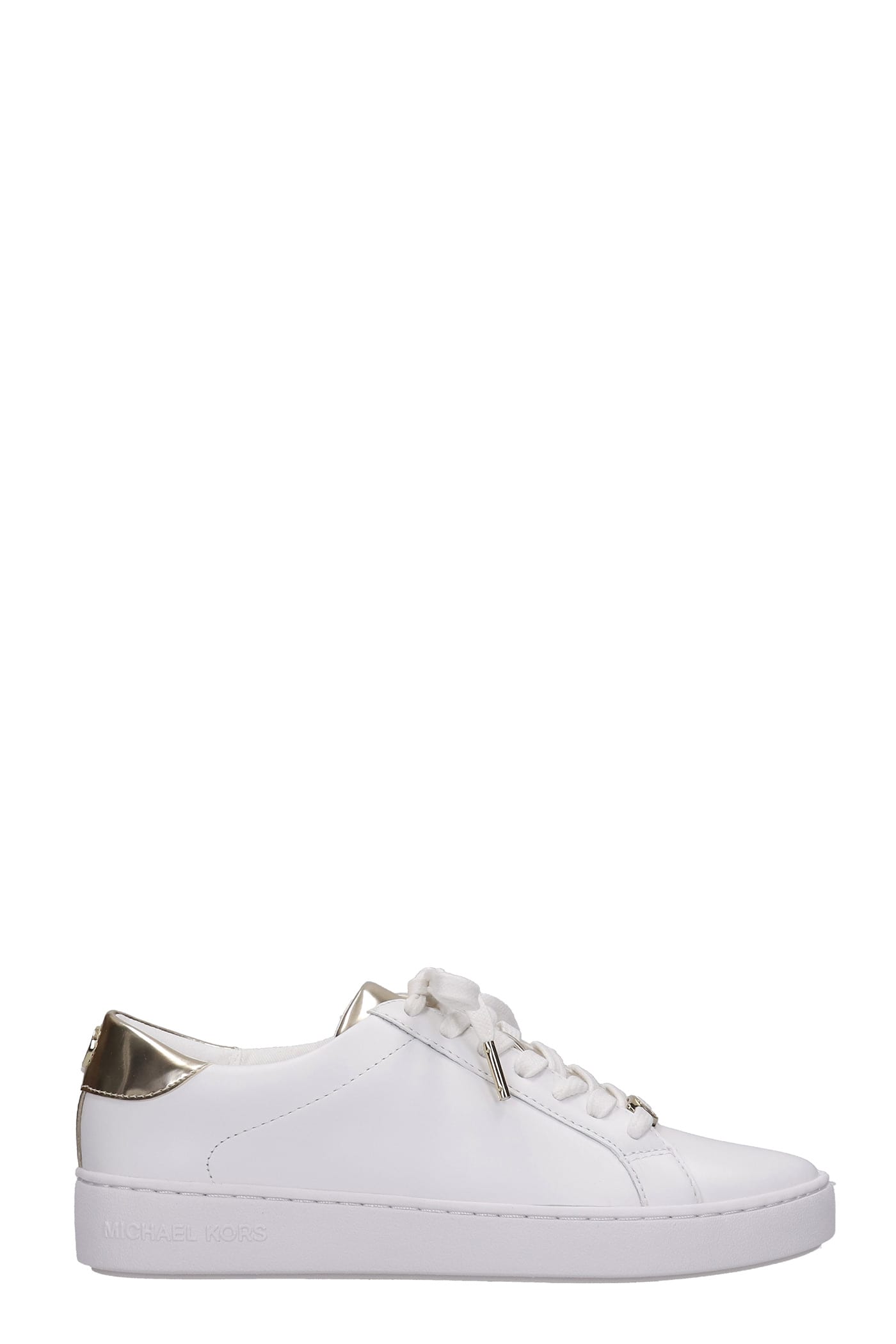 Michael Kors Irving Sneakers In White Leather