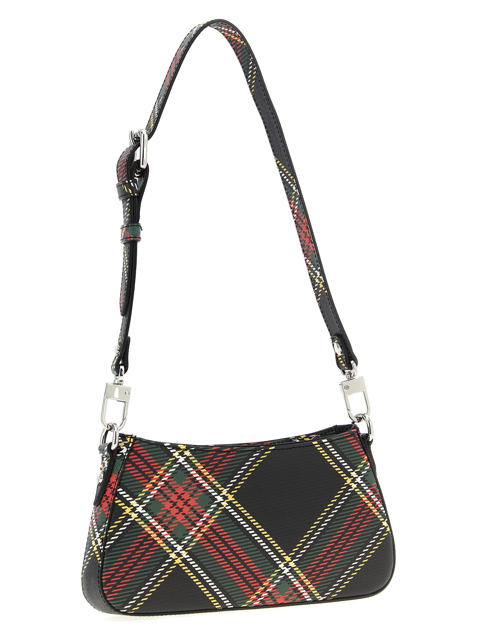 Vivienne Westwood Mens Chelsea Tartan Tasha Faux-leather Shoulder Bag In Multi