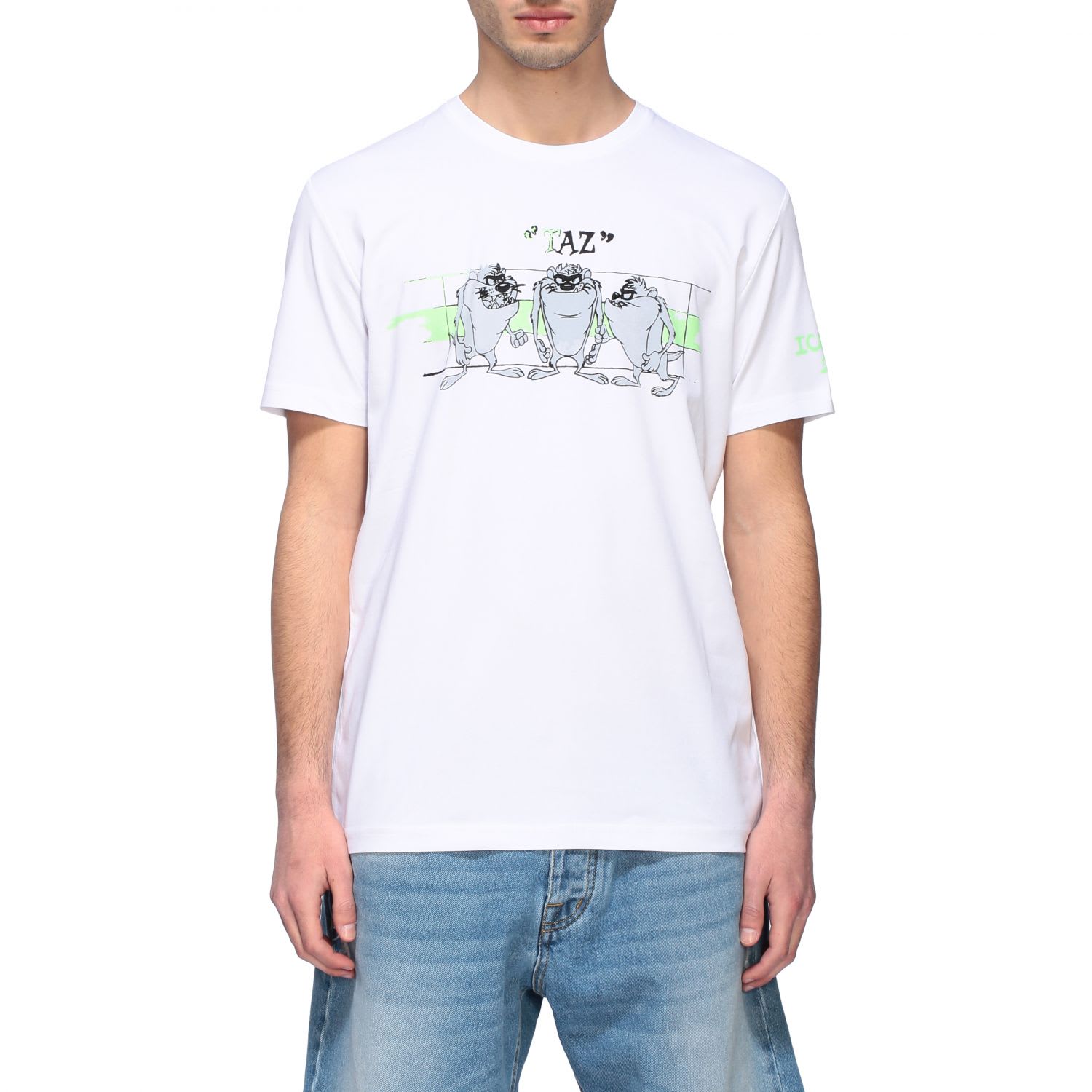 ICEBERG CREW NECK T-SHIRT WITH FRONT PRINT,11258589