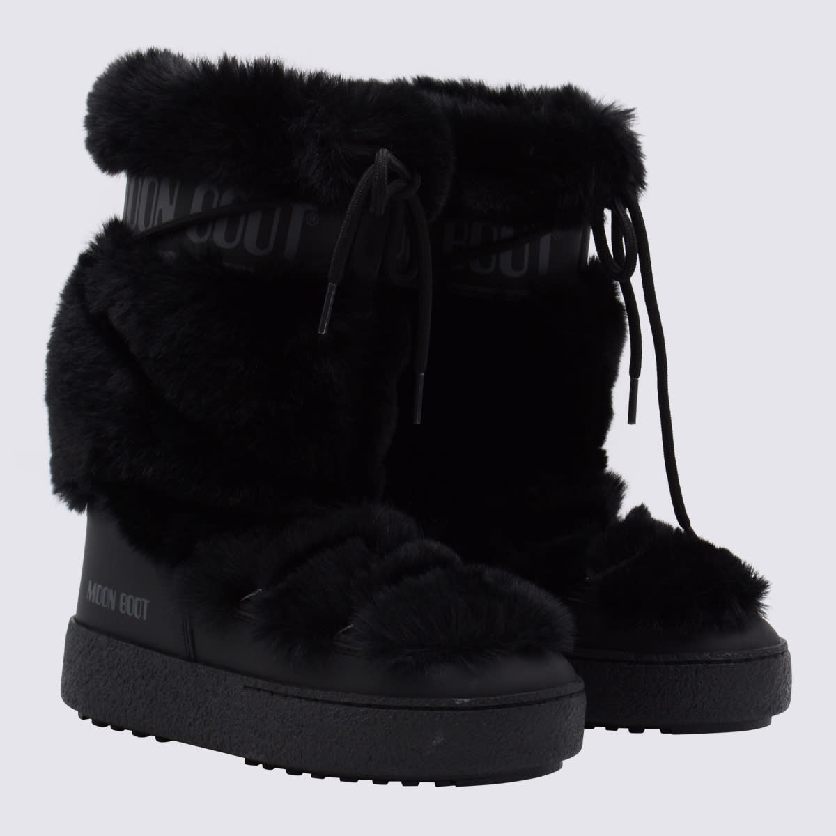 Moon Boot Black L Track High Wp Boots In Black