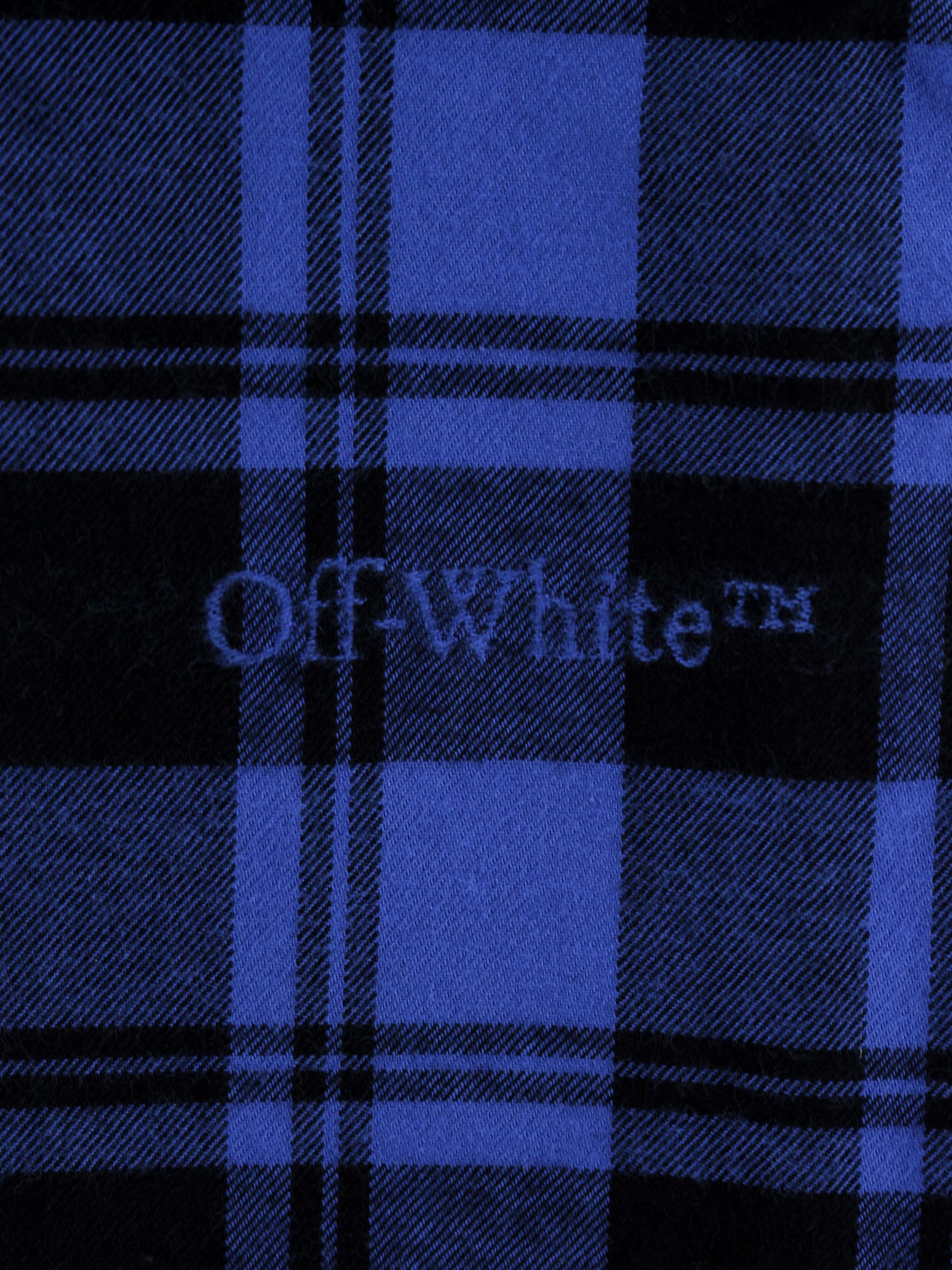 Shop Off-white Shirt In Dark Blue