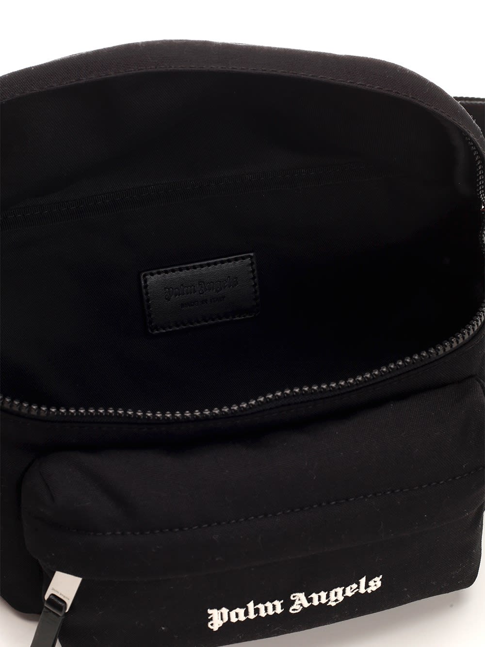 Shop Palm Angels Cordura Belt Bag In Black White (black)