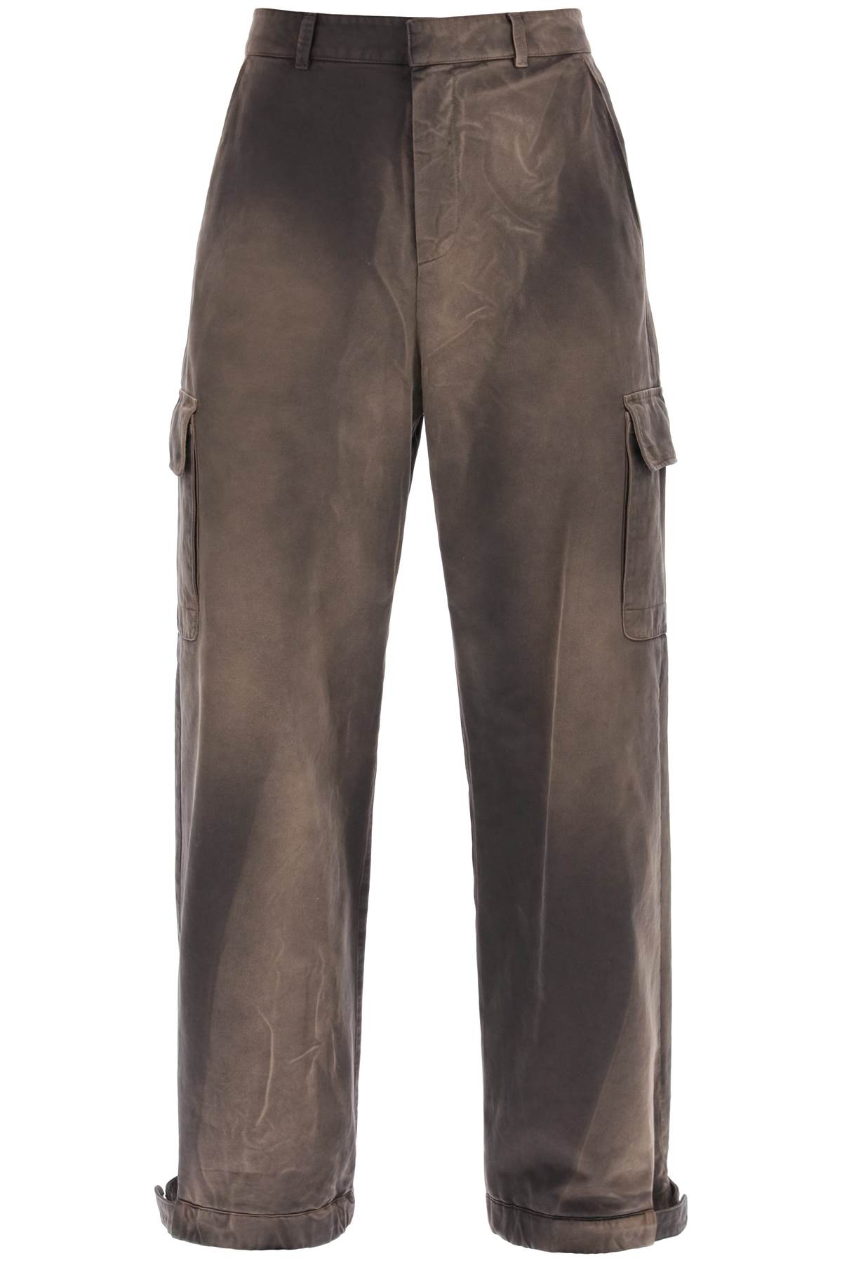 Washed-effect Cargo Pants