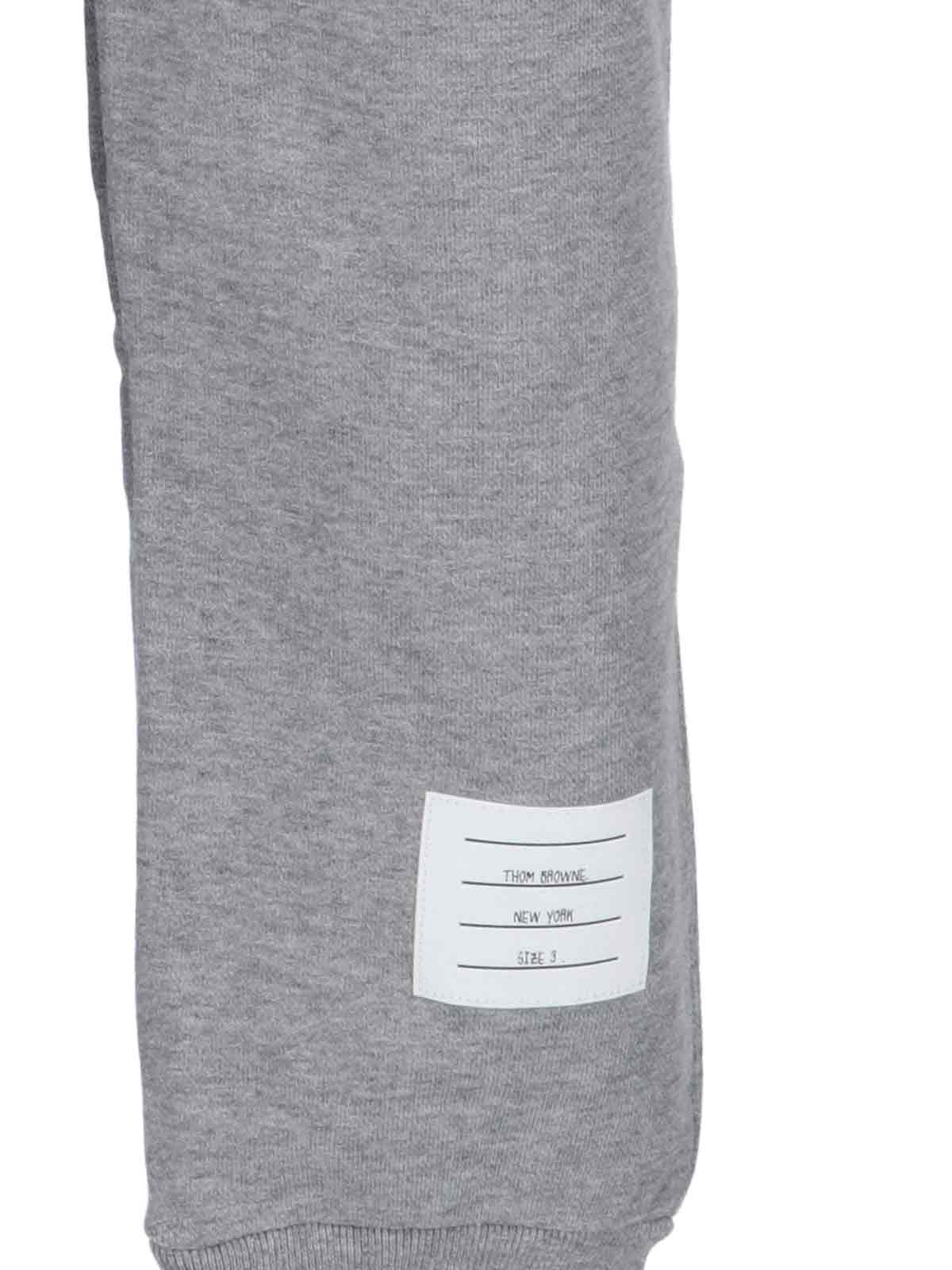Shop Thom Browne 4-bar Sweat Pants In Grey