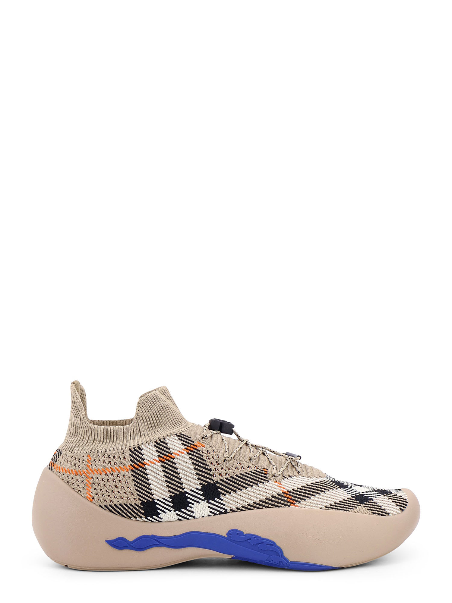 Shop Burberry Neptune Sneakers In Beige