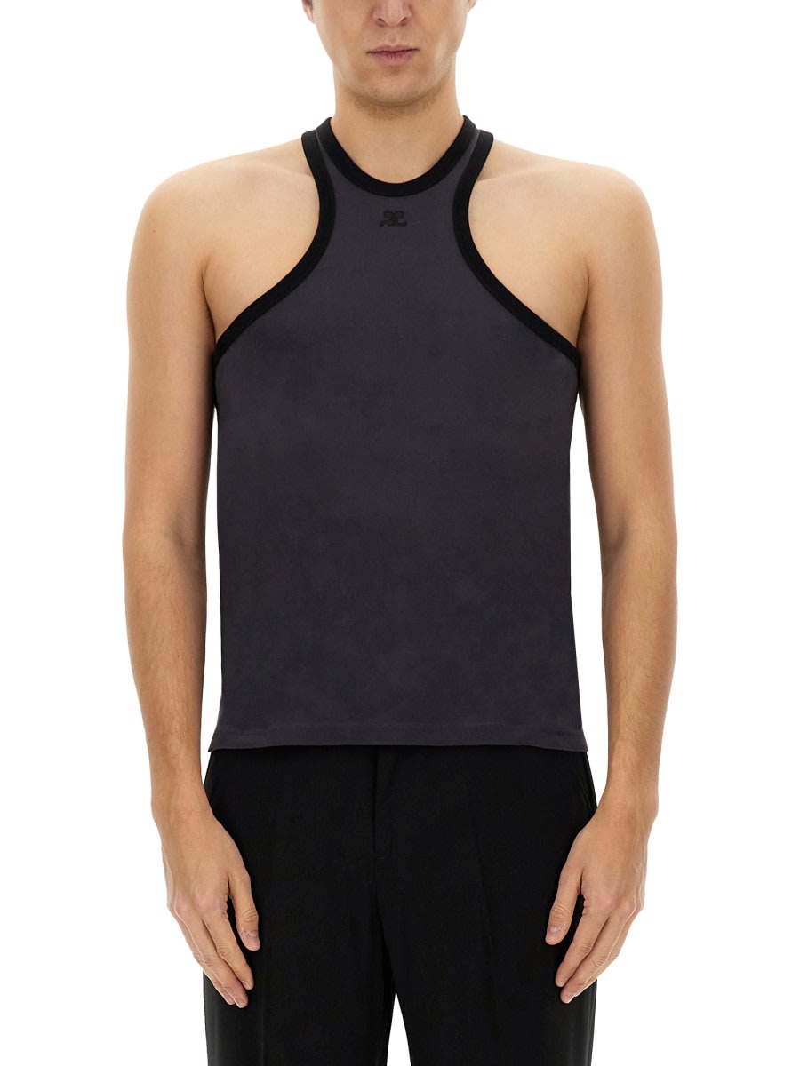 Courrèges Courregès Top Scuba In Black