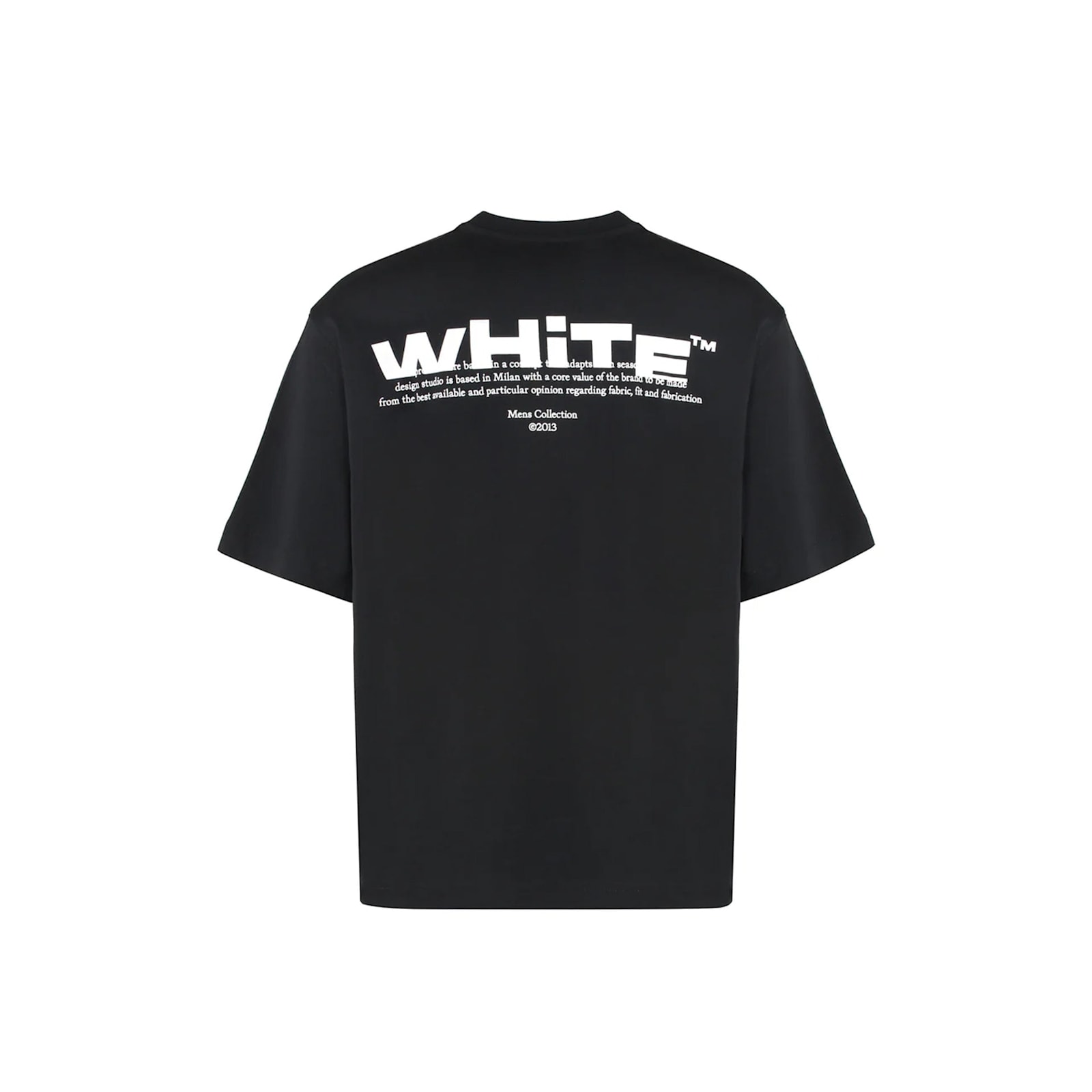 Off-white Cotton Crew-neck T-shirt In Black