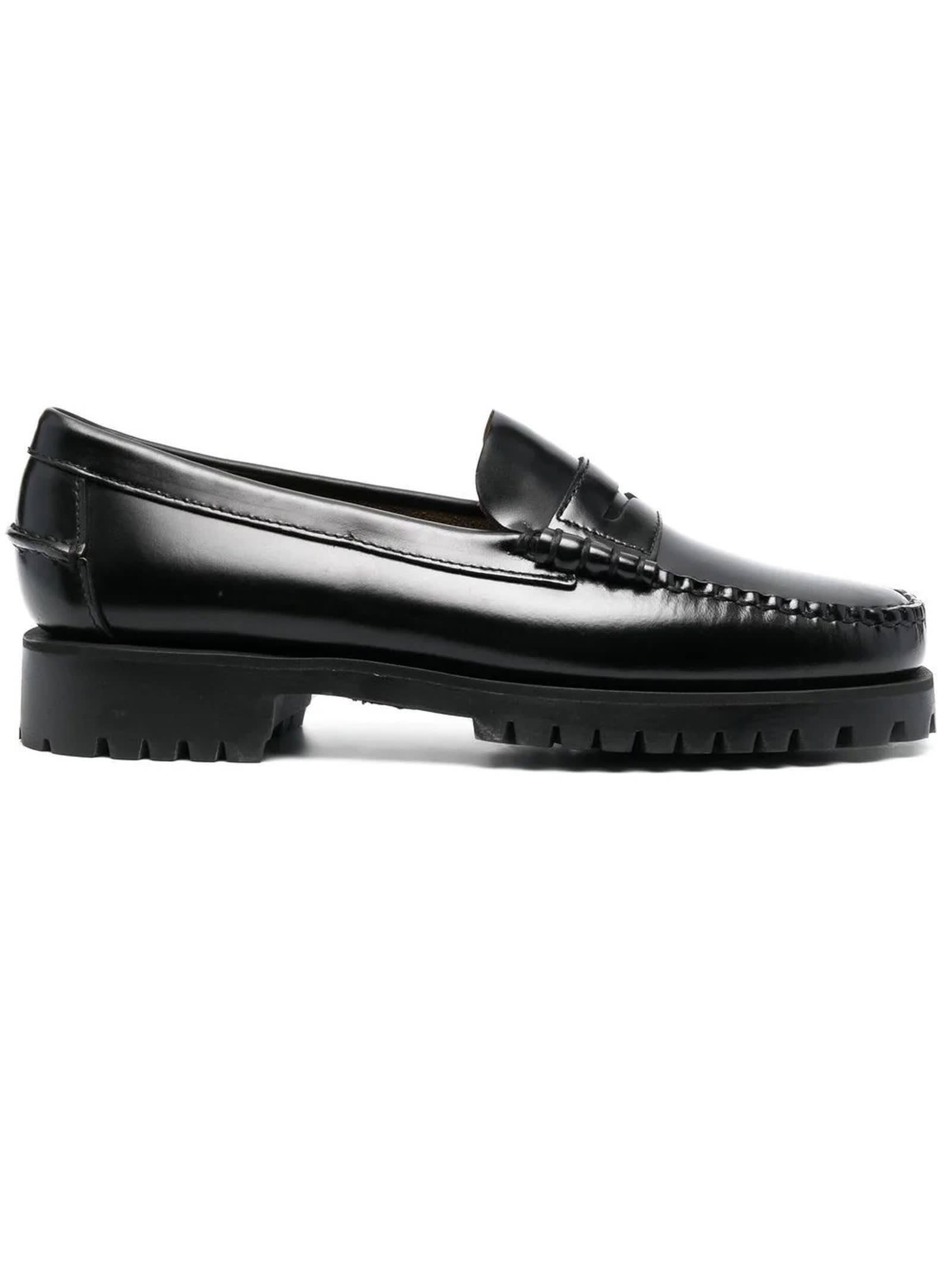 Black Calfskin Dan Loafers