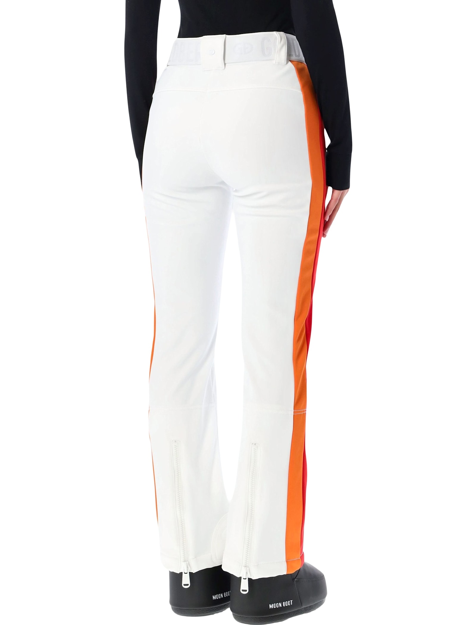 Goldbergh Roccia White Softshell Ski Pants In Multi