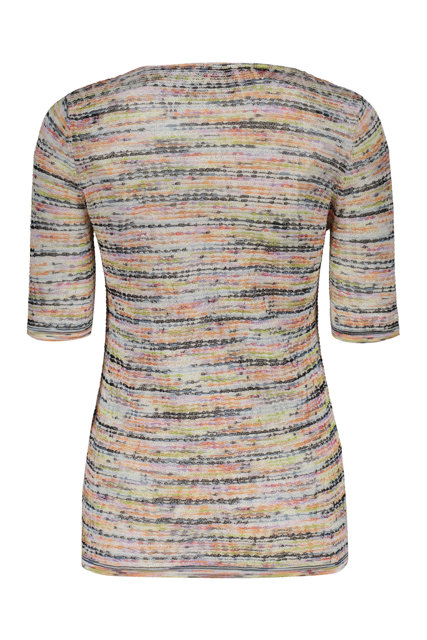 Shop Missoni Knitted Top In Multicolor