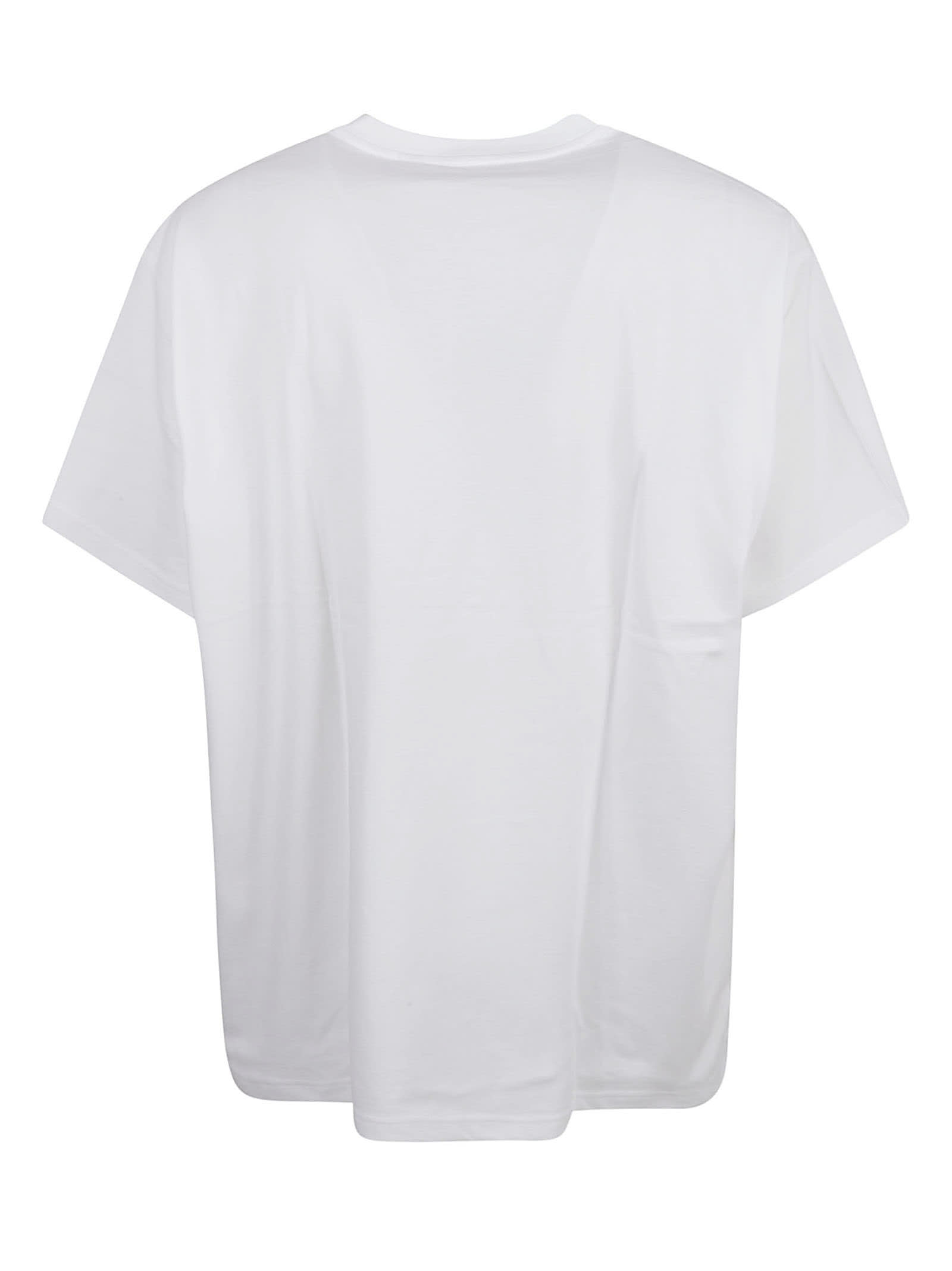Shop Burberry Logo Embossed T-shirt In White