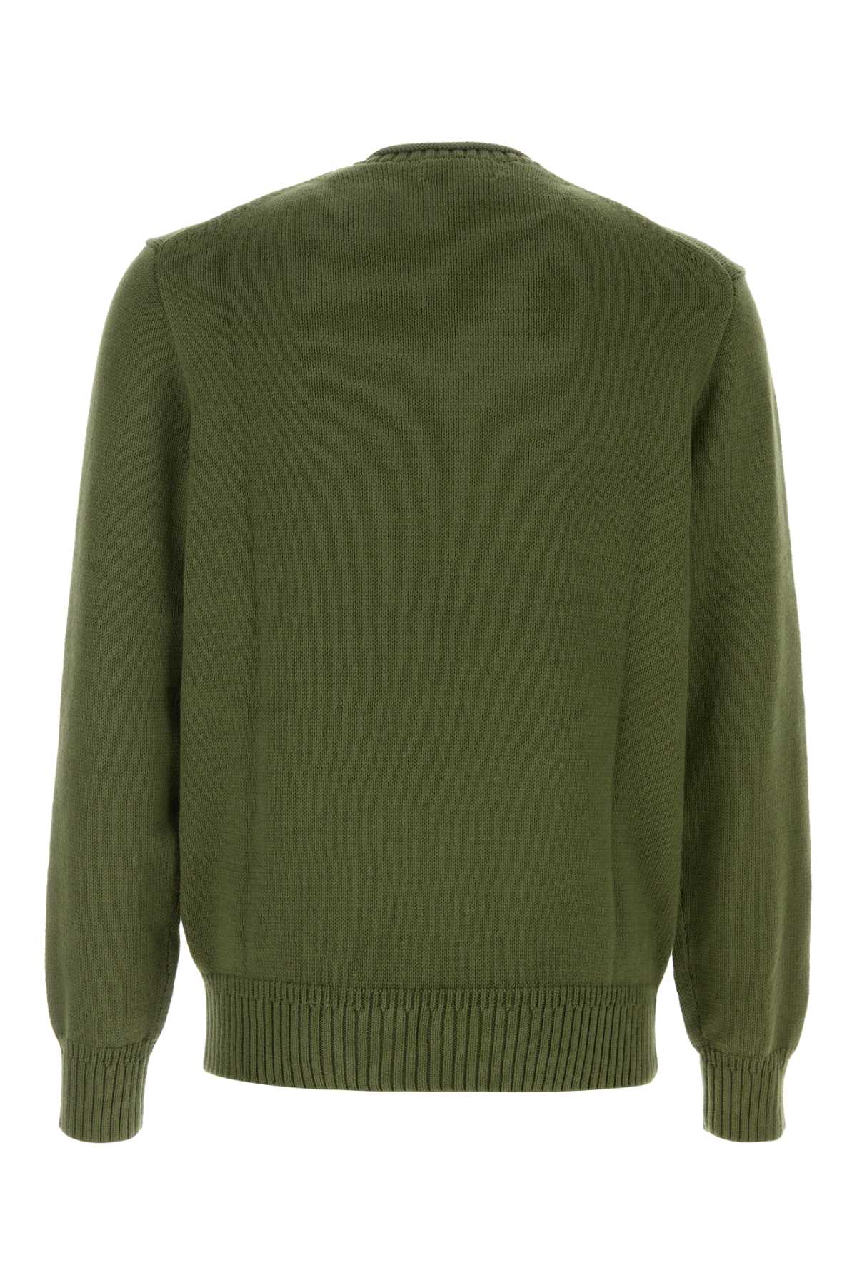 POLO RALPH LAUREN OLIVE GREEN COTTON SWEATER