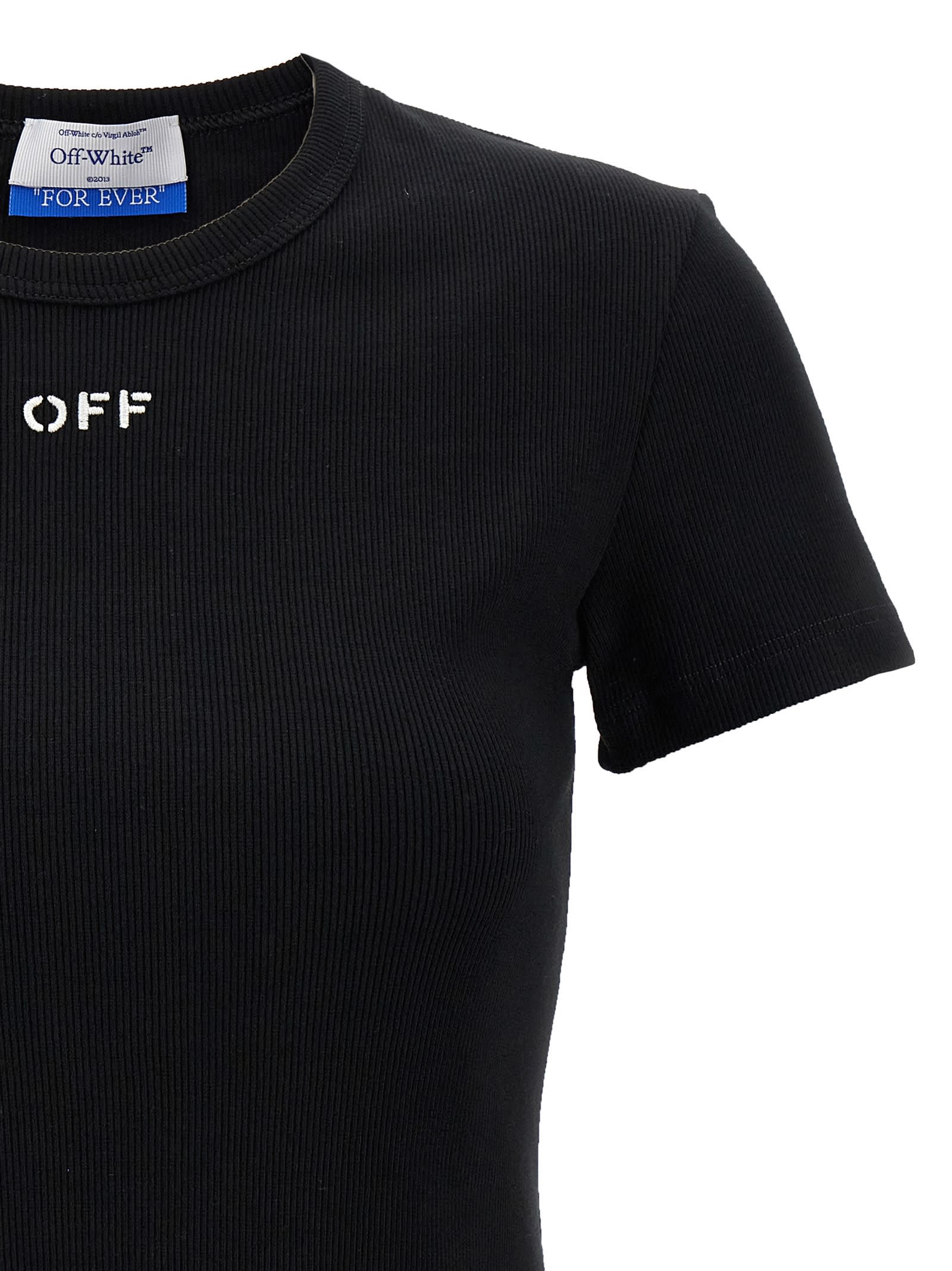 Shop Off-white Off Stamp T-shirt In Nero