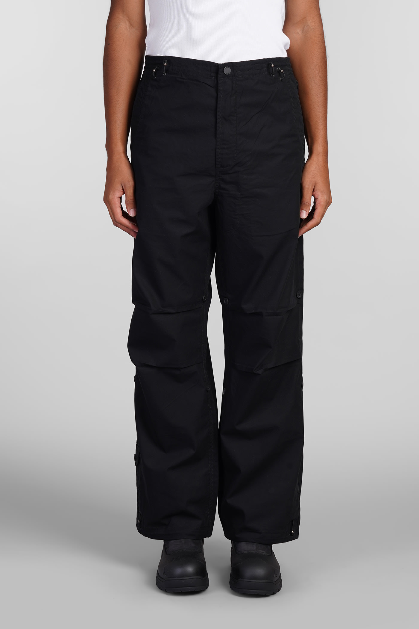 MAHARISHI PANTS IN BLACK COTTON 