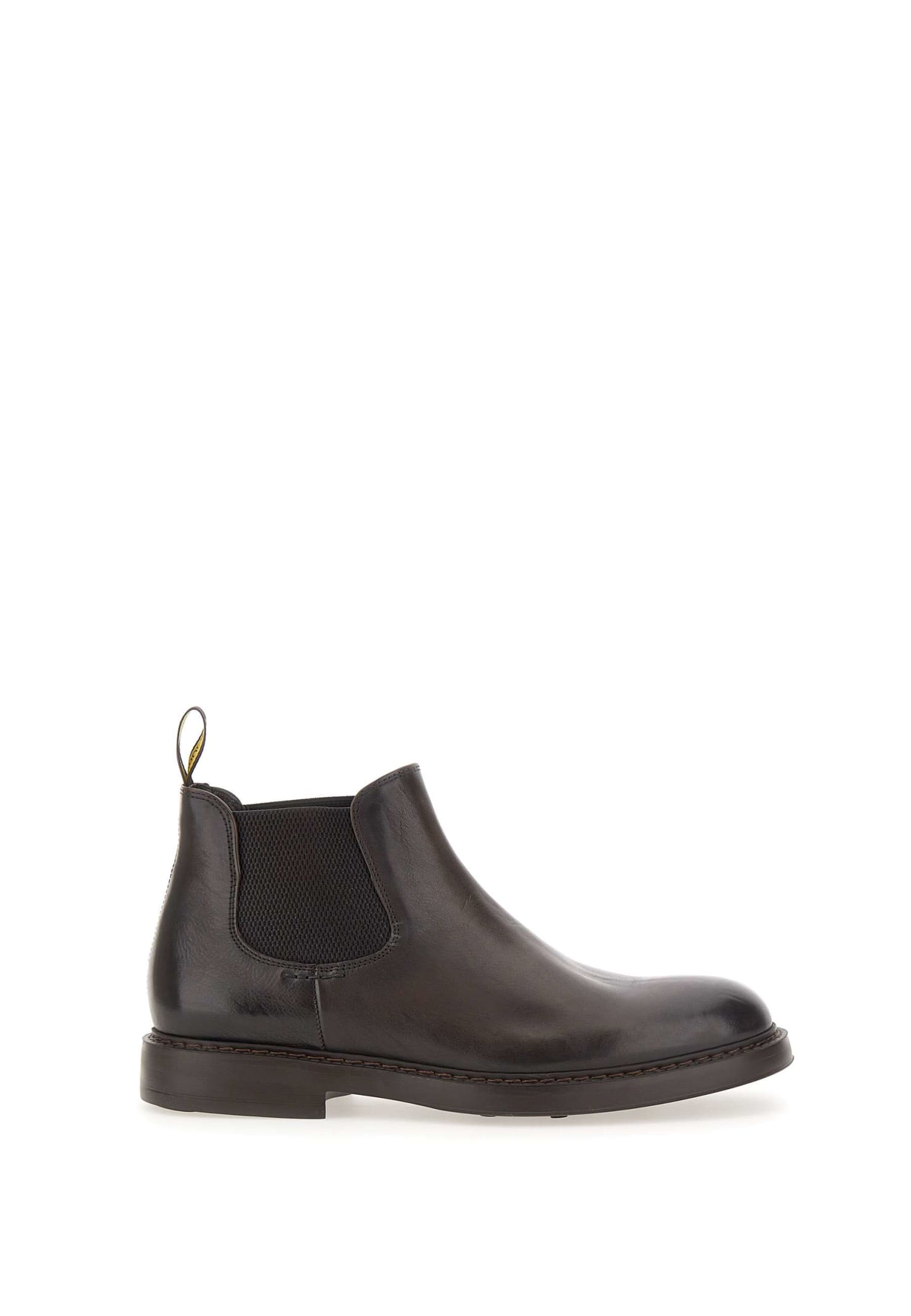 Shop Doucal's Triumph Leather Boots In Moro