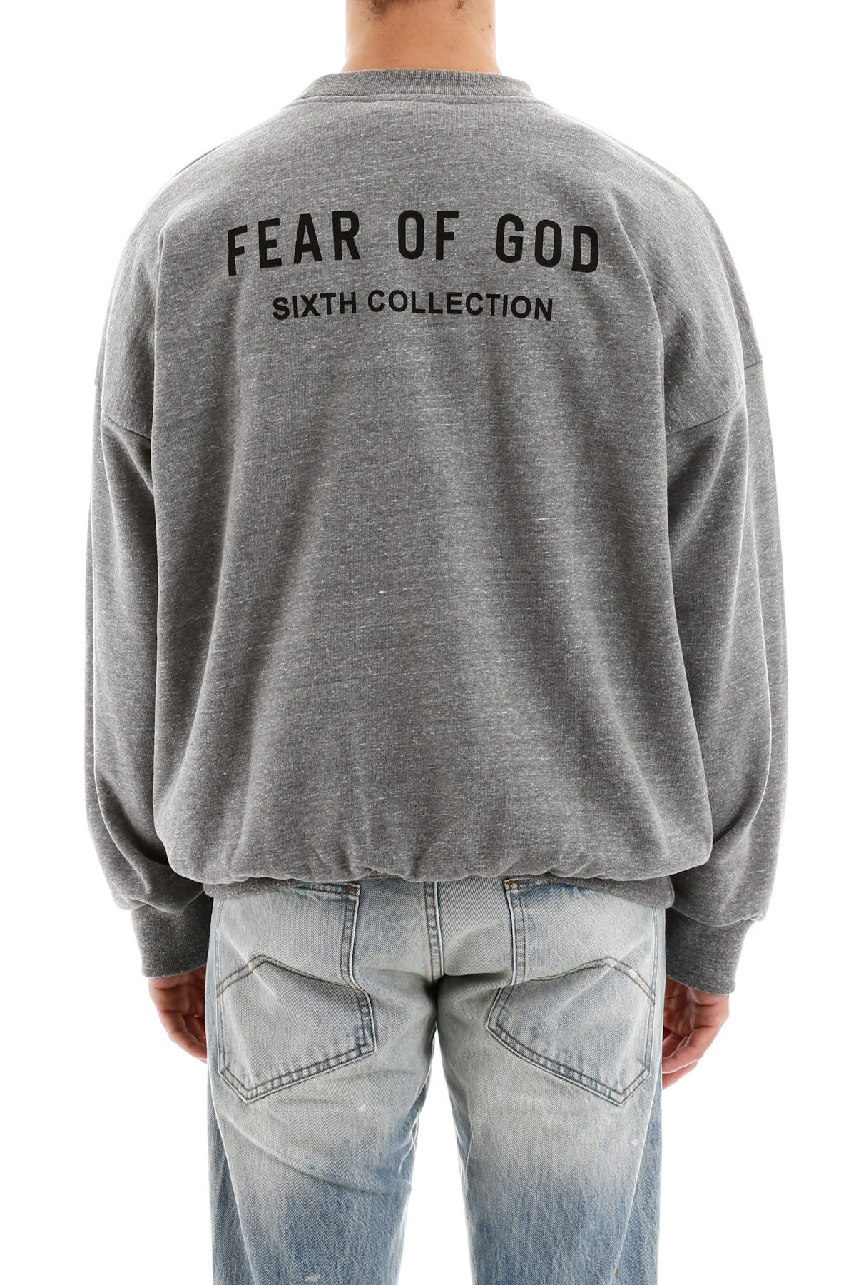 fear of god logo hoodie