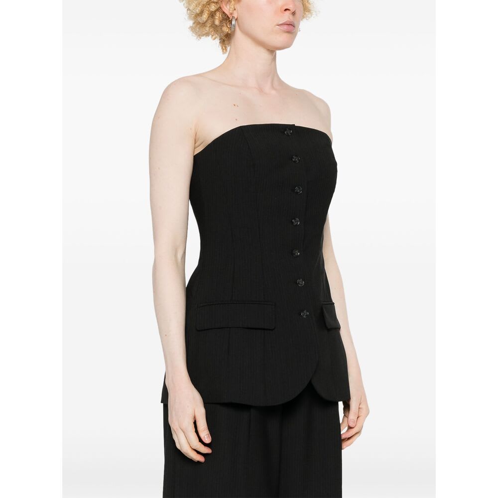 Herskind Jacqui Corsage Top In Grey