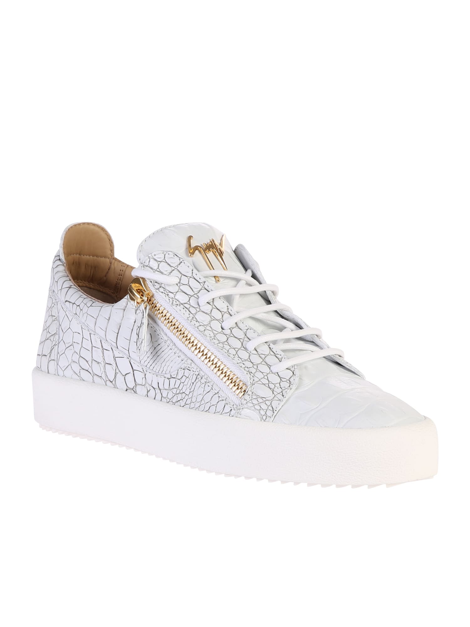 giuseppe zanotti white croc