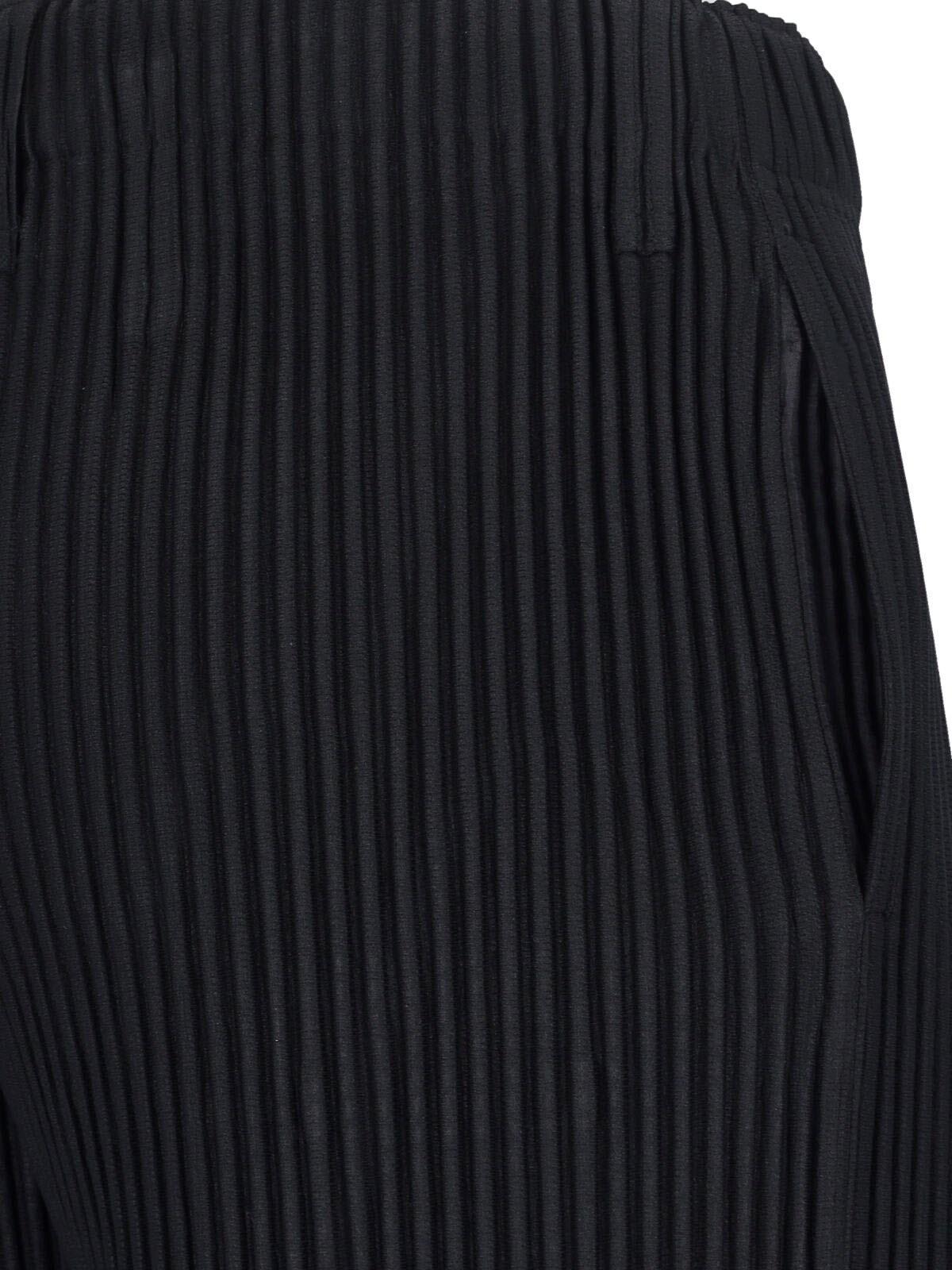 Shop Issey Miyake Pleated Pants In Black