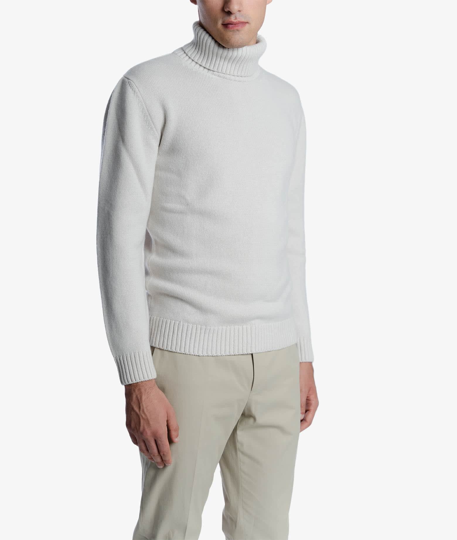 Larusmiani Turtleneck Sweater Diablerets Sweater In Ivory
